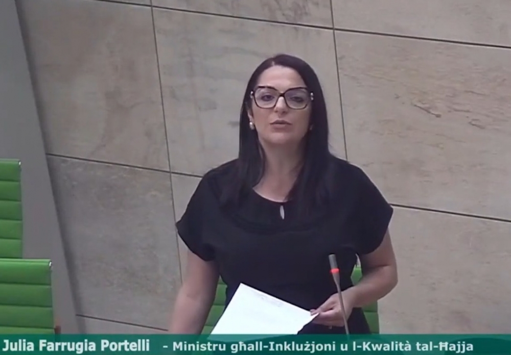 Inclusion Minister Julia Farrugia Portelli