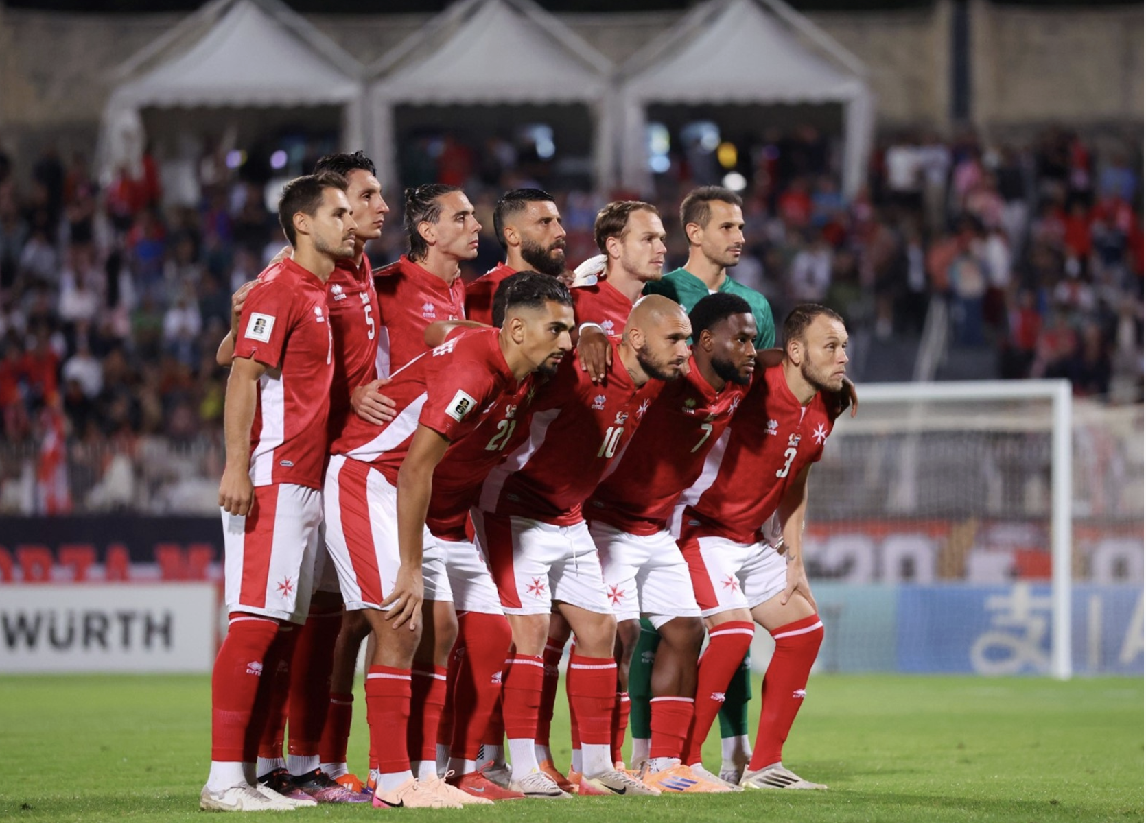 The men's national football team will try and secure promotion to League C of the Nations League in March (Photo: MFA)