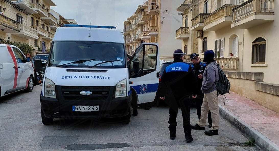 The individuals are being held at a detention centre waiting to be repatriated  (Photo: Communications Office, Maltese Police Force)