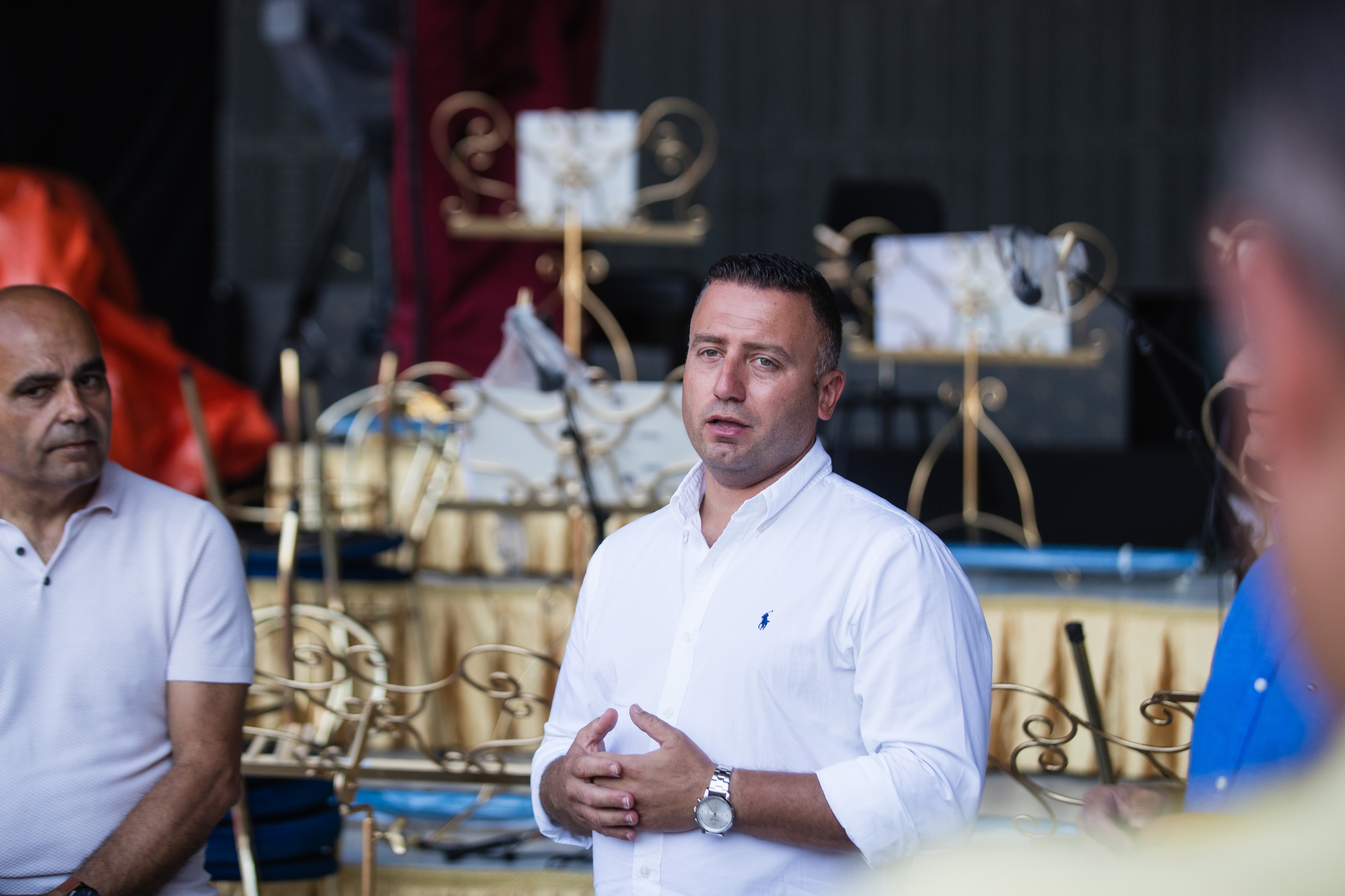 Tourism Minister Clayton Bartolo addressing a press conference ahead of the André Rieu concerts on 1 and 2 September (Photo: DOI)  