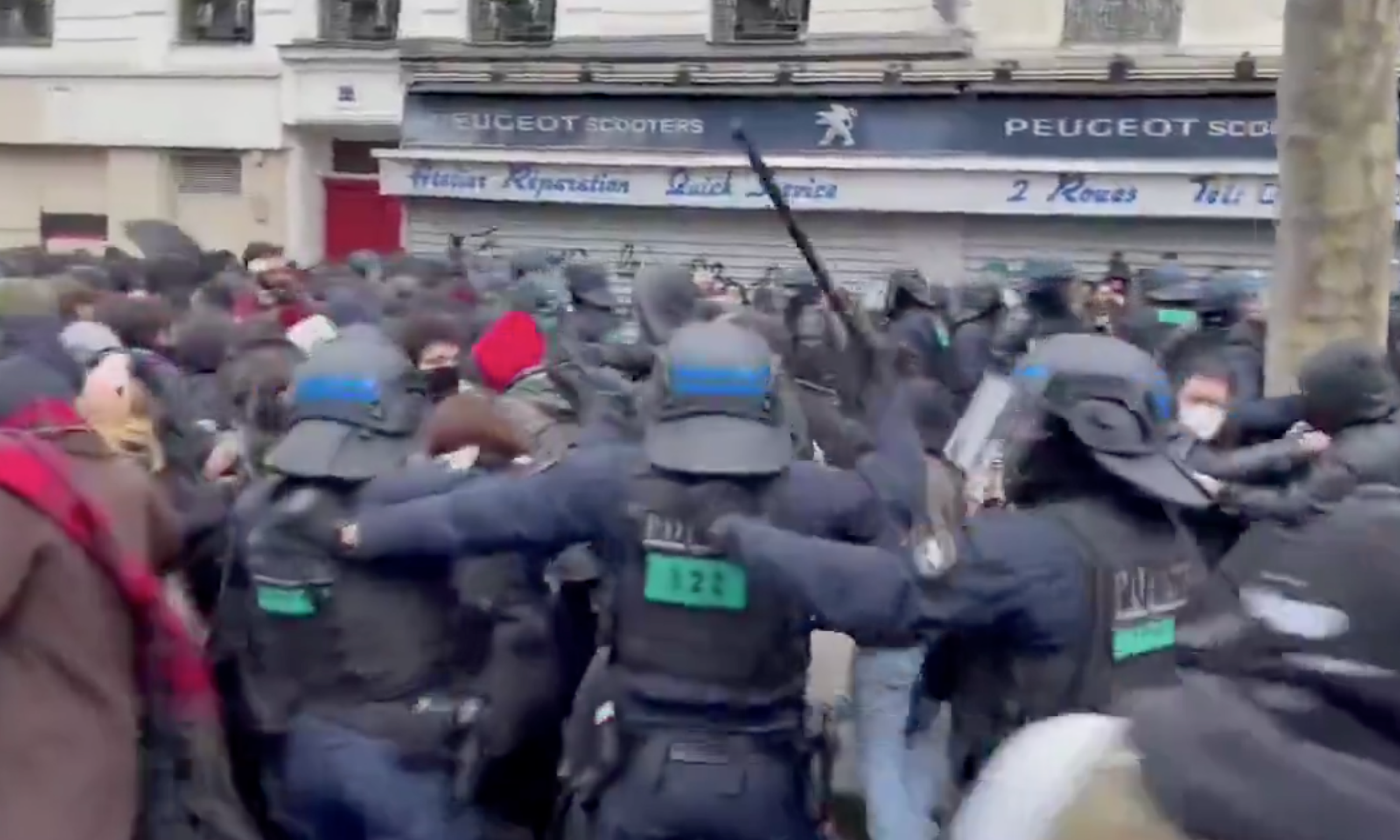 Students, teachers, and officers have been injured during police clashes with protesters