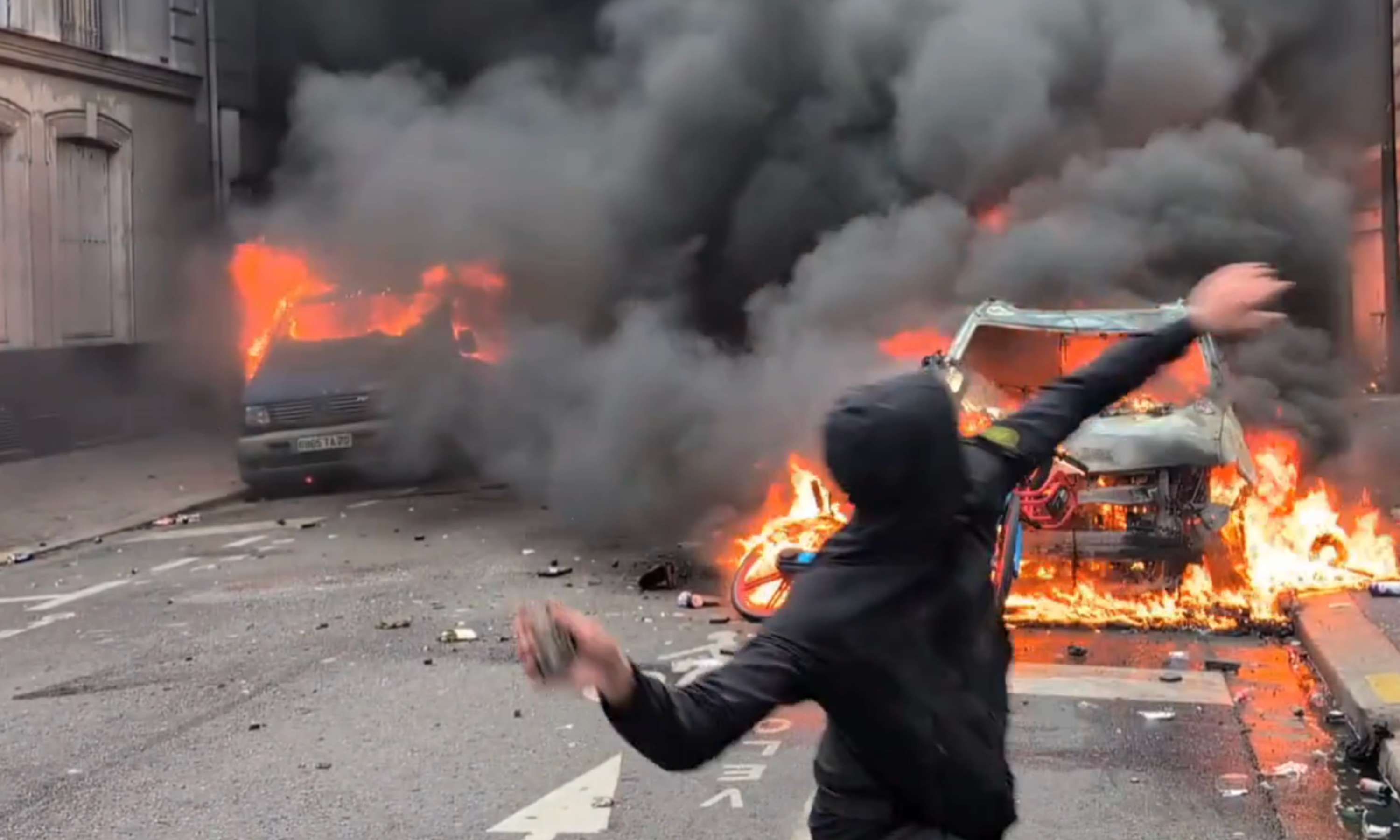 Protests have spread from France to Belgium, Italy, and Albania