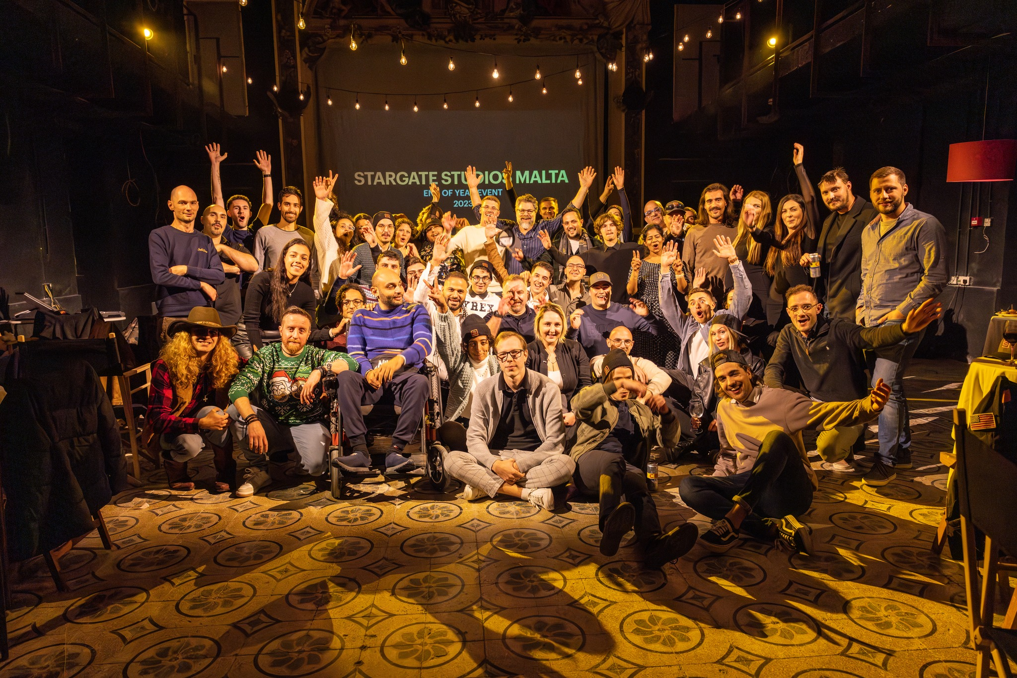 The Stargate Studios Malta team at an end of year event in 2023 (Photo: Stargate Studios Malta/Facebook)