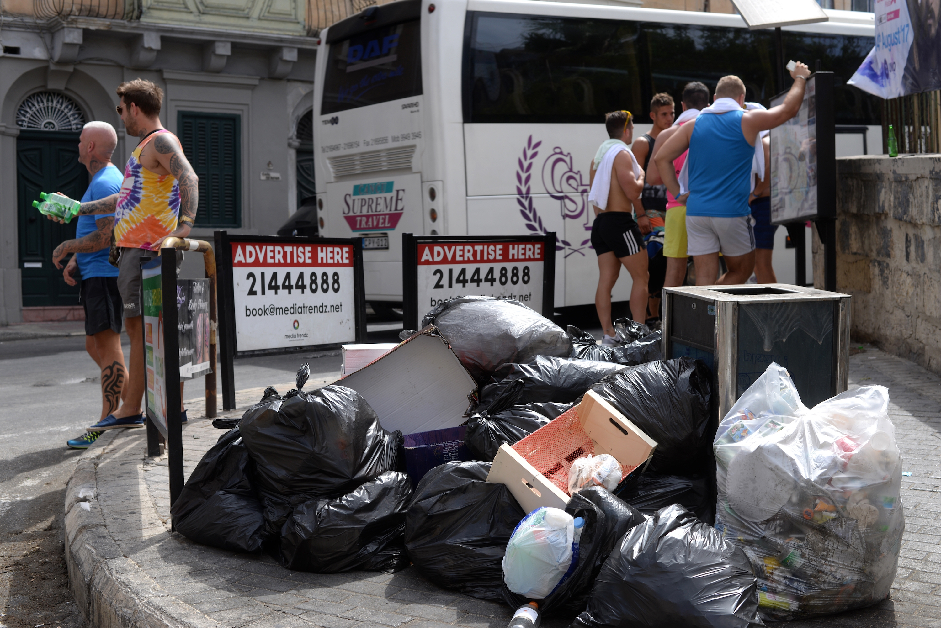 Rubbish in St Julians