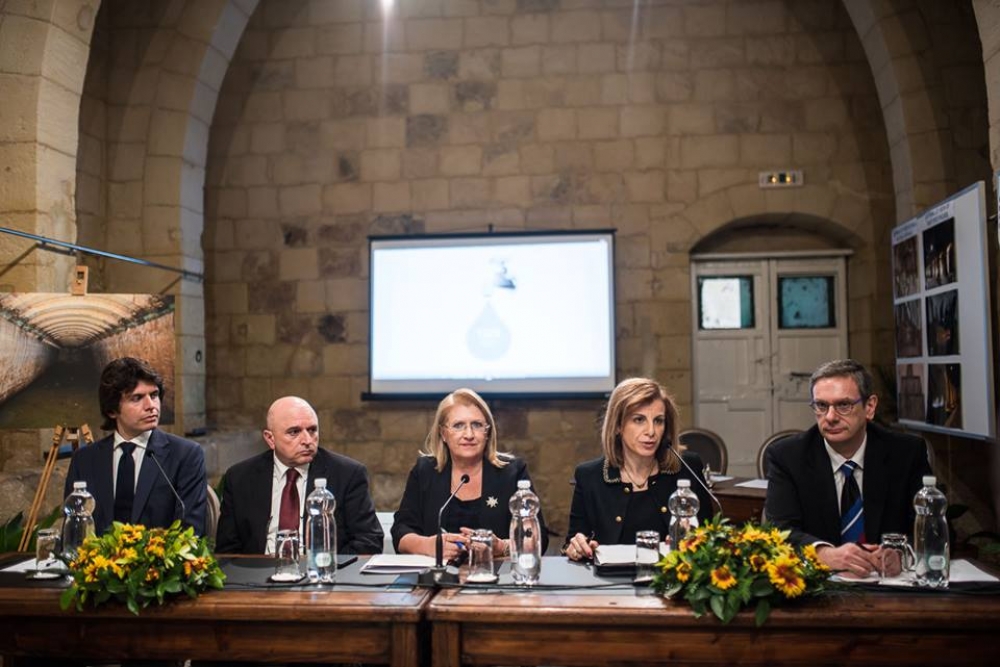 The Memorandum of Understanding for the reinstatement of the rainwater harvesting reservoir was signed at San Anton Palace