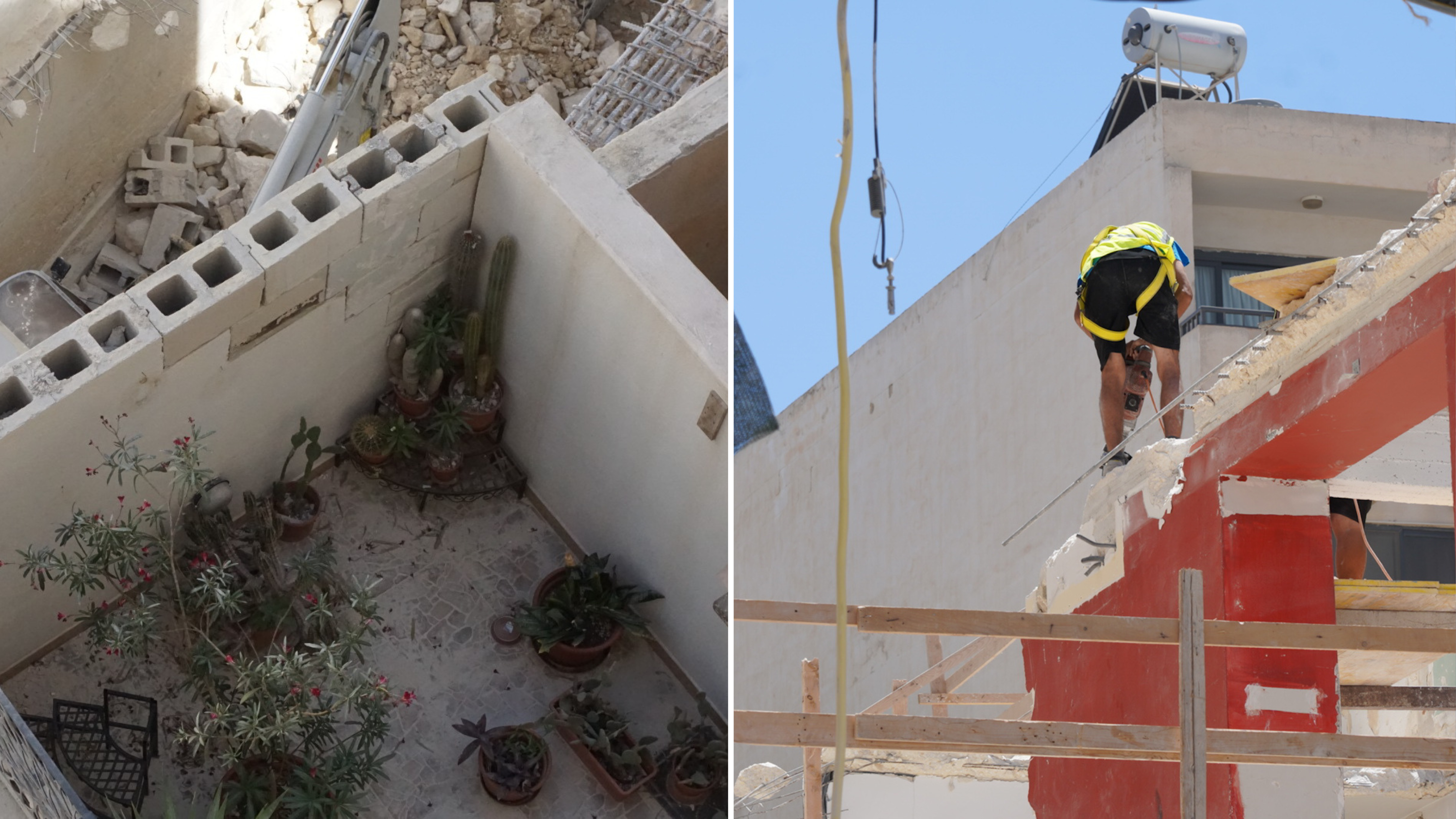 The demolition works are part of a project by FES Projects Ltd (Photo: James Bianchi/MaltaToday)