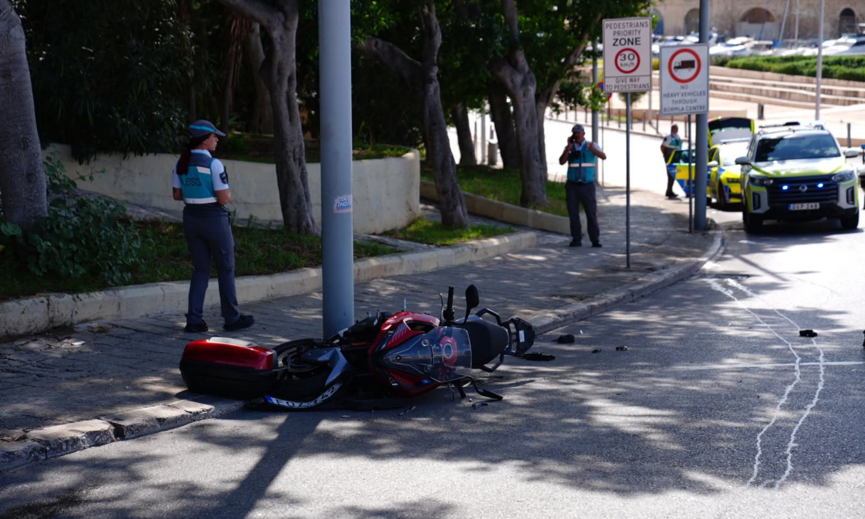 The accident took place at around 2pm on Sunday (Photo: Daniel Tihn/MaltaToday)