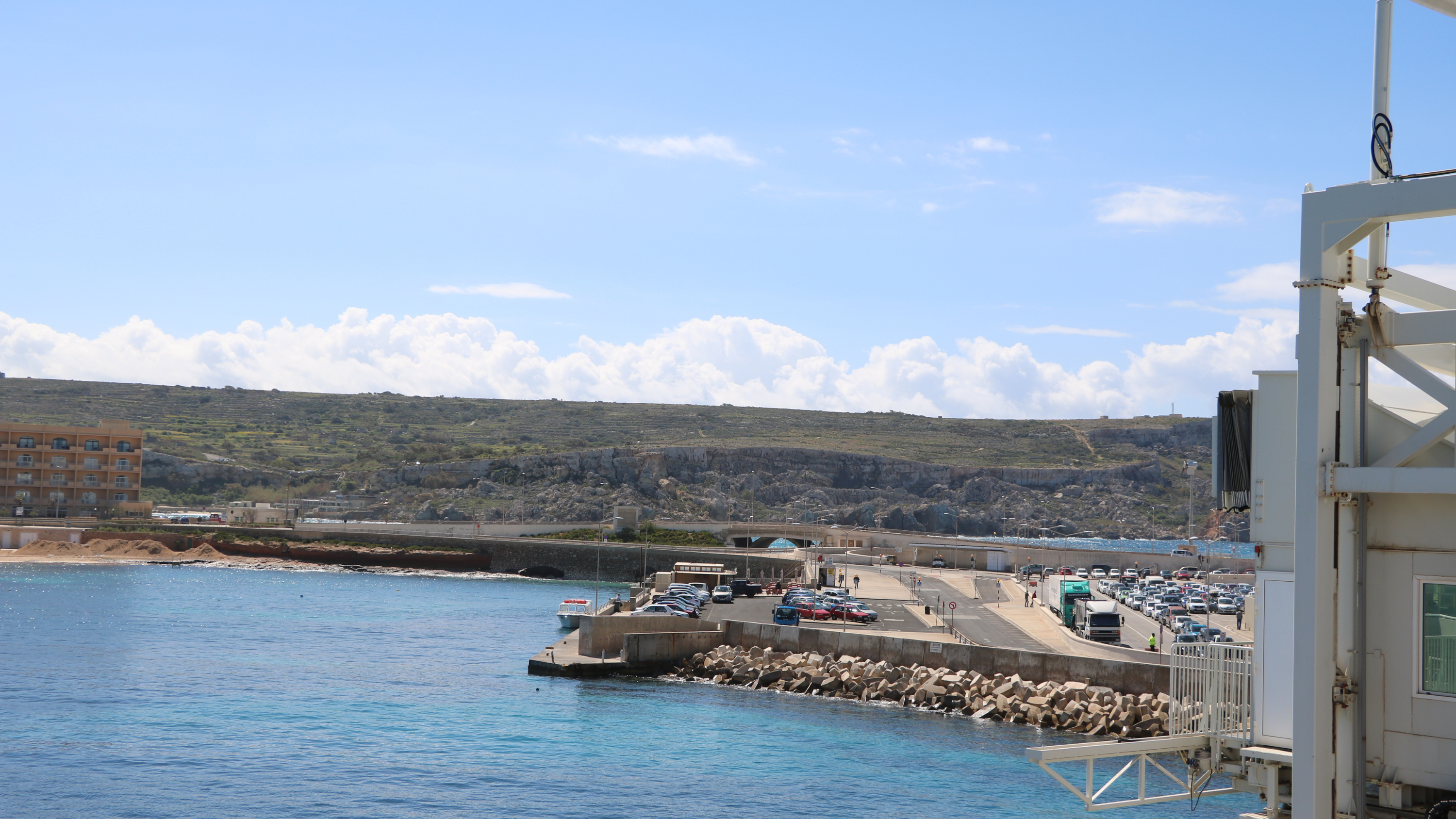 The accident happened near the Gozo Ferry terminal in Ċirkewwa