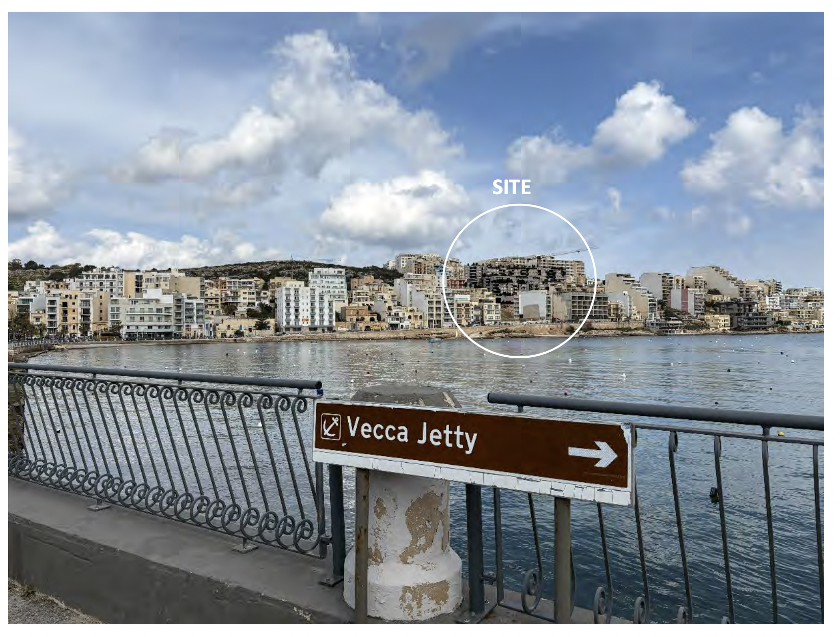 Photo montage of the Polidano development from the Veċċja area of St Paul's Bay )Montage: 3DM Architecture)