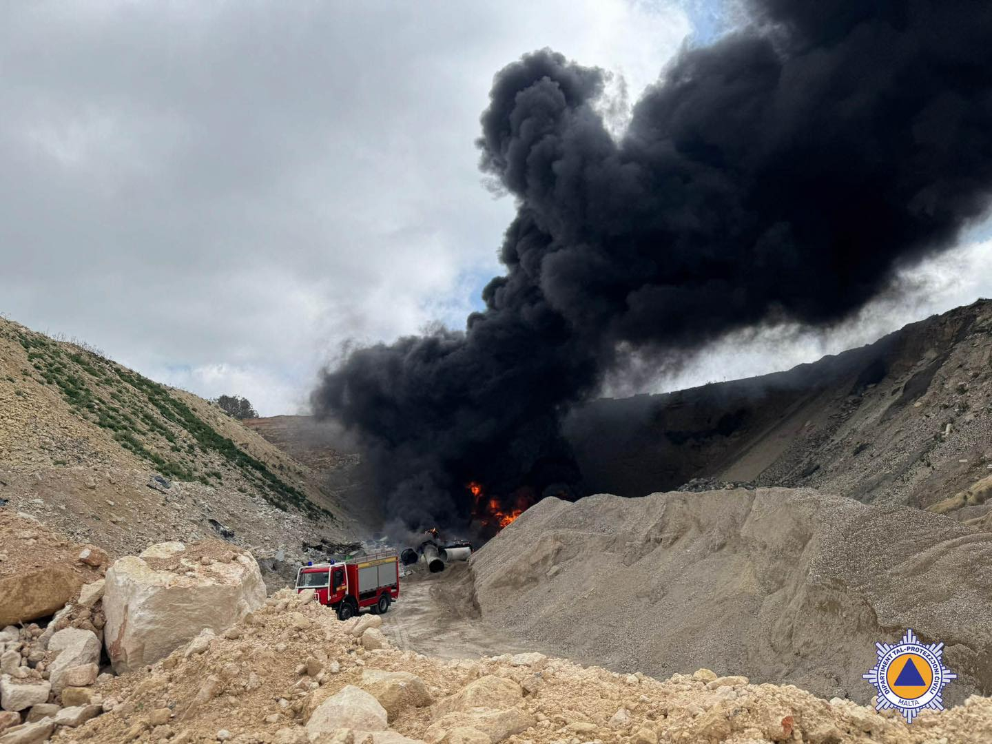 The quarry sits on the outskirts of Dingli (Photo: CPD)