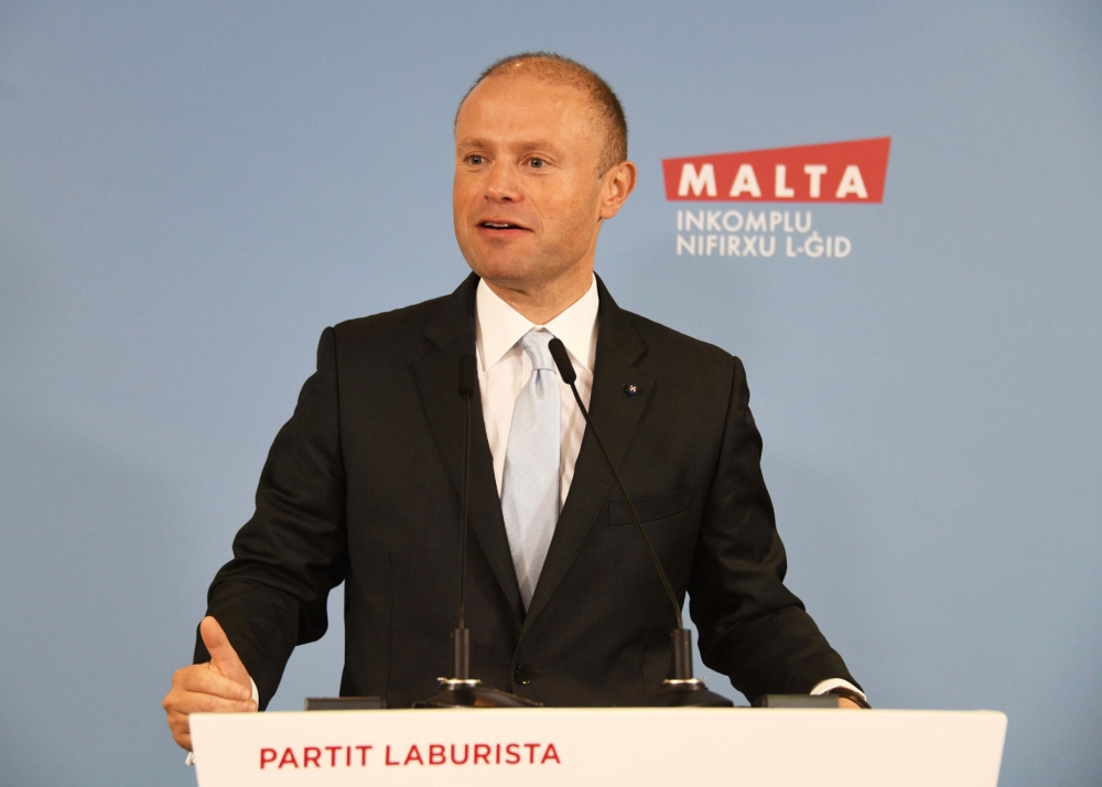 Joseph Muscat was addressing party faithful during an event in Mosta on Sunday