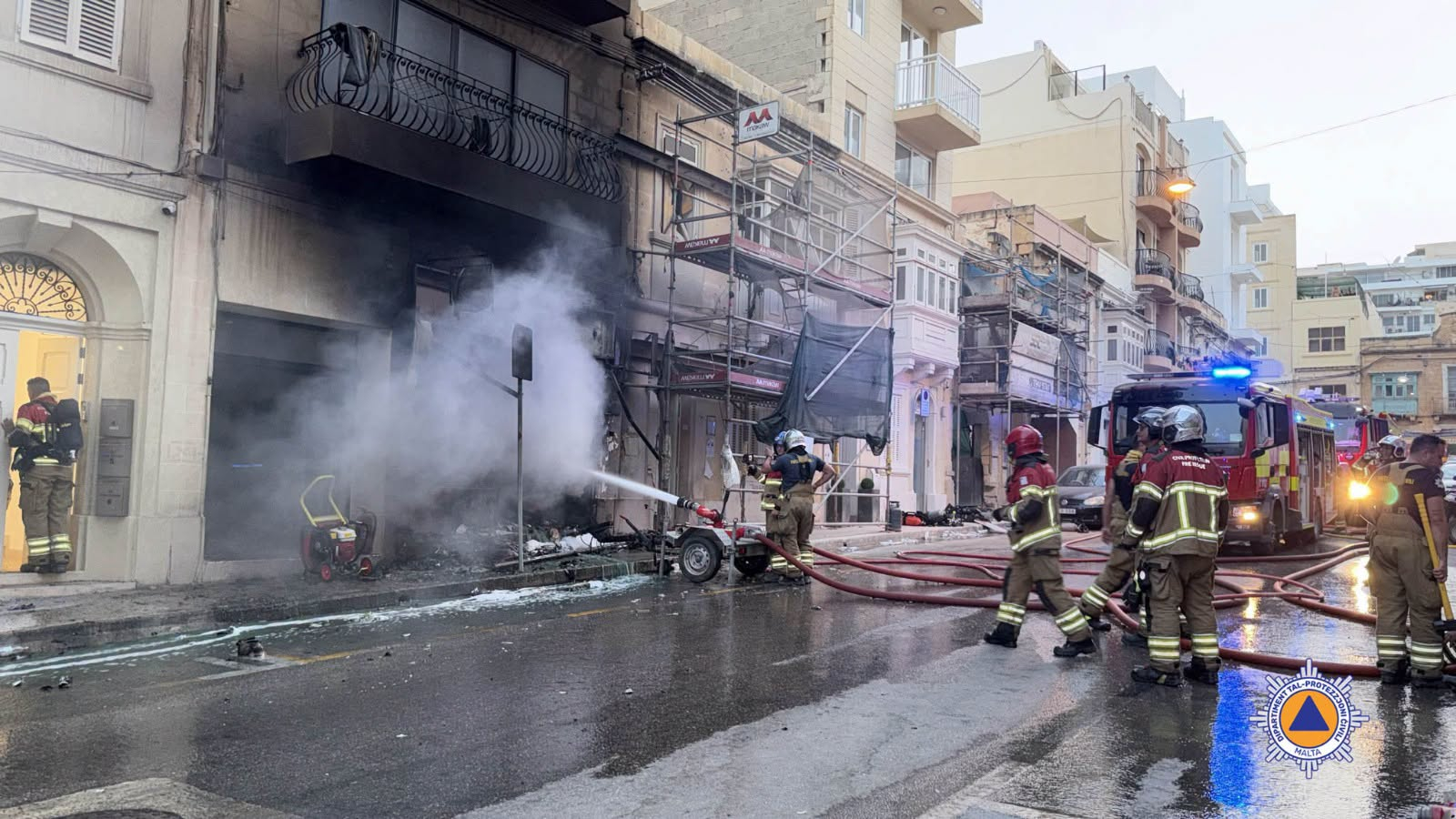 55 firefighters, 175,000 litres of water used in 18-hour battle to extinguish Gżira blaze