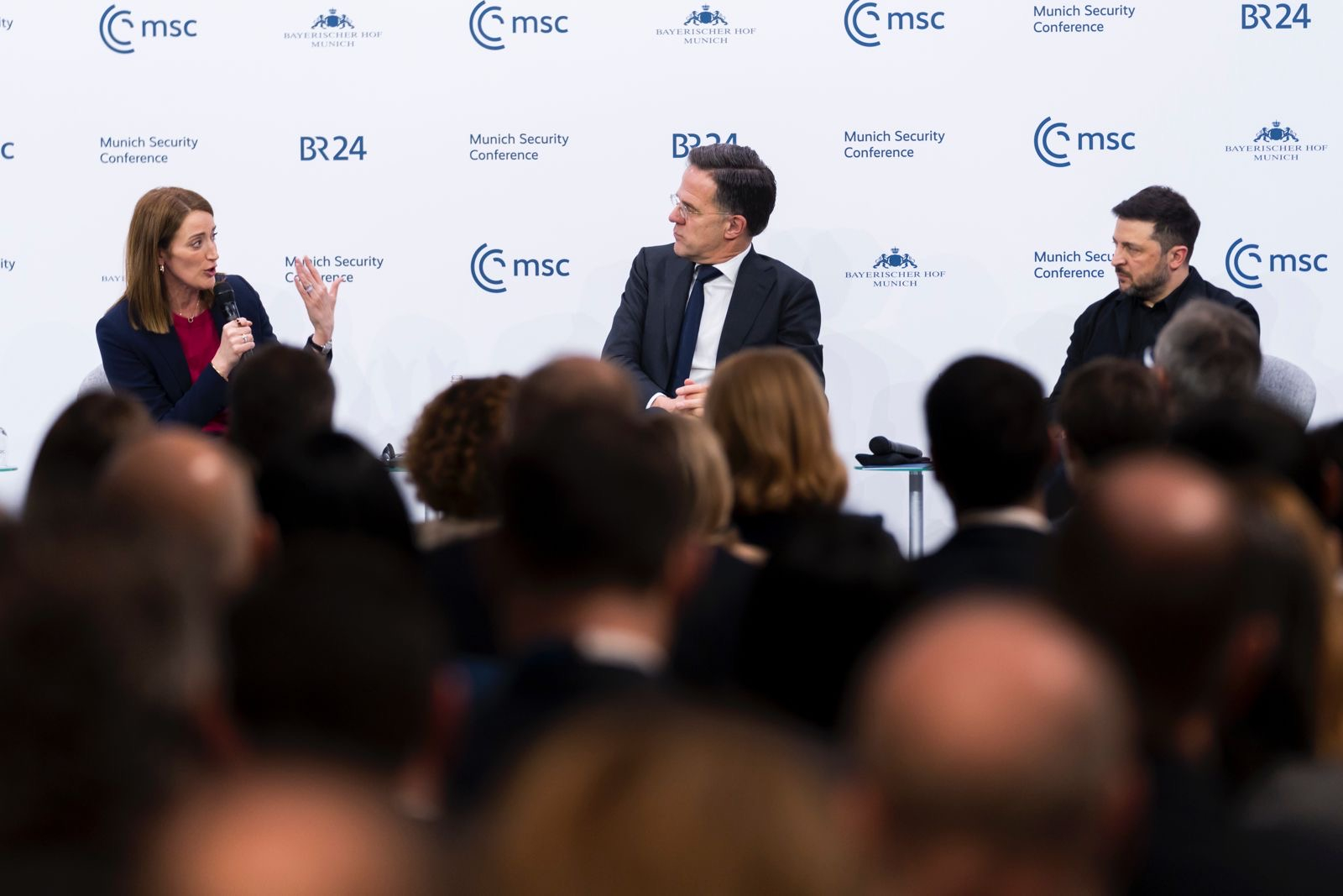 European Parliament President Roberta Metsola during the Munich Security Summit (Photo: Roberta Metsola)