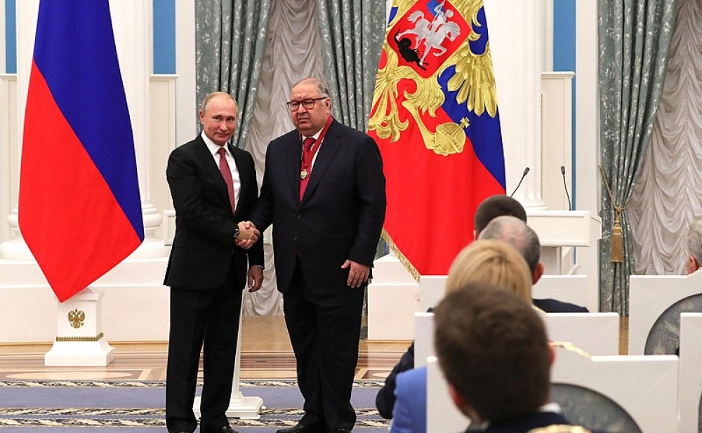 Alisher Usmanov, pictured right, is an Uzbek-Russian oligarch with close ties to senior Russian officials, including Vladimir Putin. The Malta-based company was sanctioned due to links with a Cypriot lawyer that could be facilitating the circumvention of sanctions.