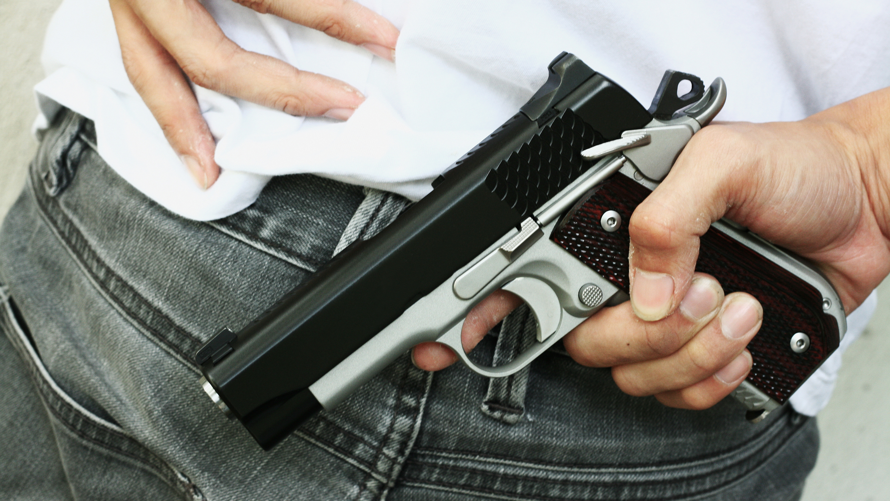 The alleged victim was armed with a pistol that shot blanks