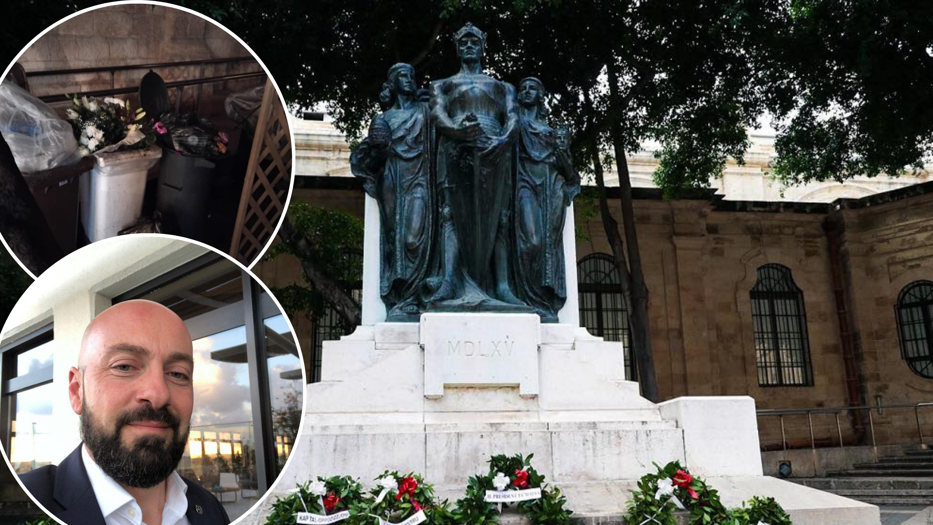 Foreign embassies condemn Neville Gafa's removal of flowers from Caruana Galizia memorial