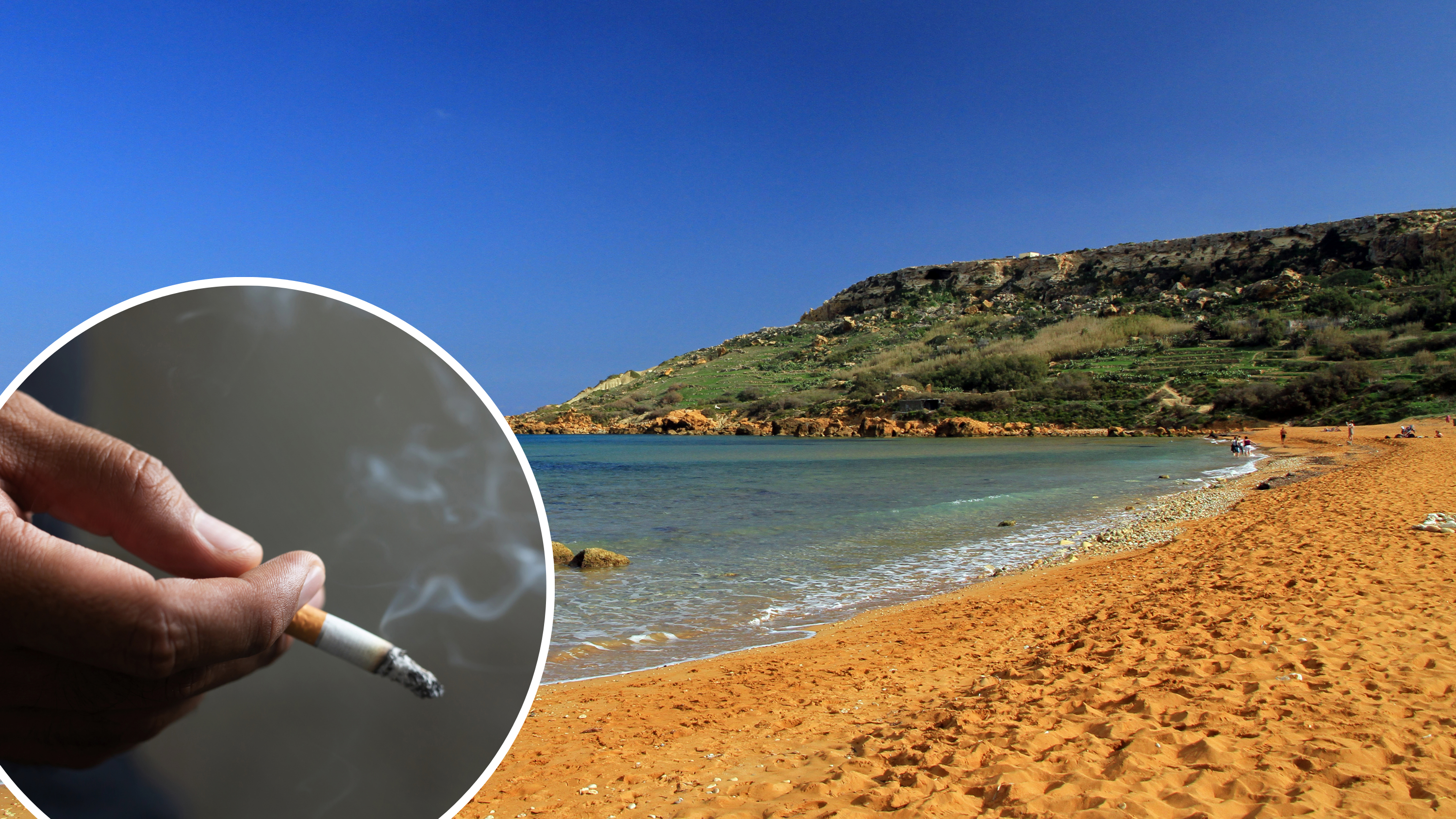 Smokers caught outside of designated zones in Golden Bay, Ramla l-Ħamra face €150 fines