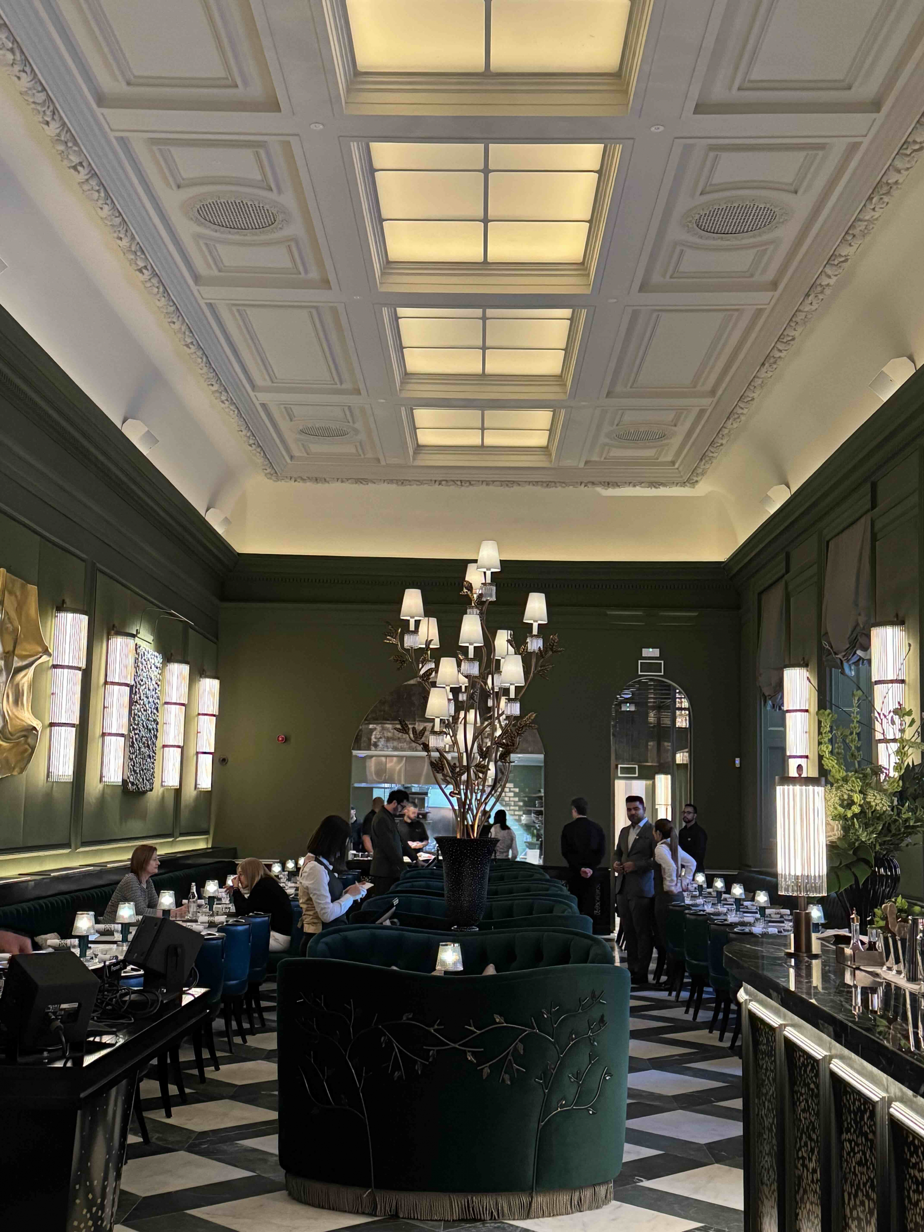 The main dining room at Aki London