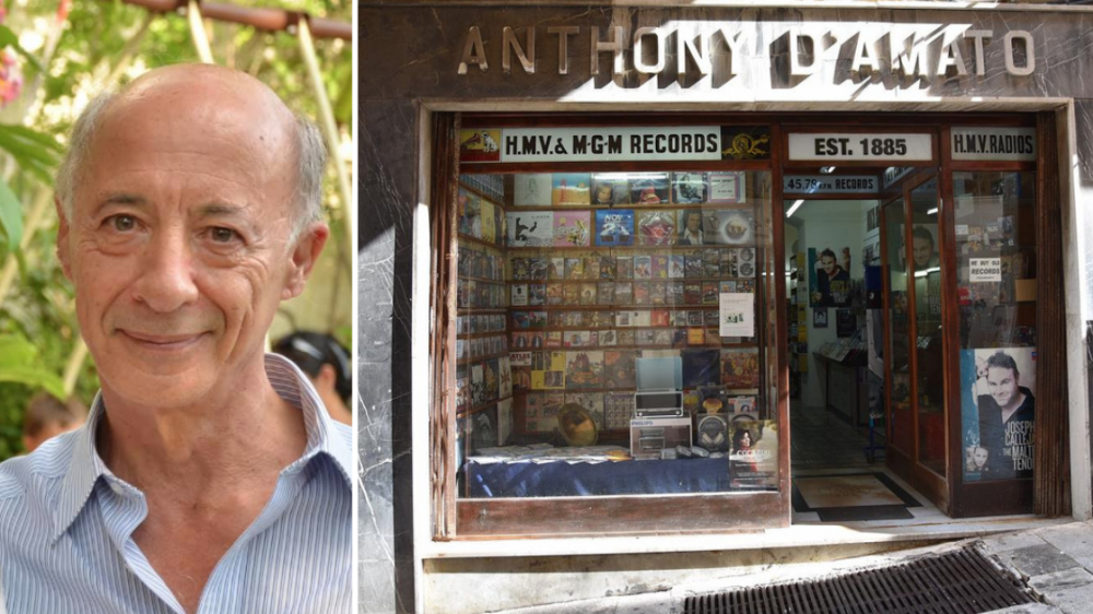 Anthony D’Amato, co-owner of Valletta’s oldest record store, dies at 75
