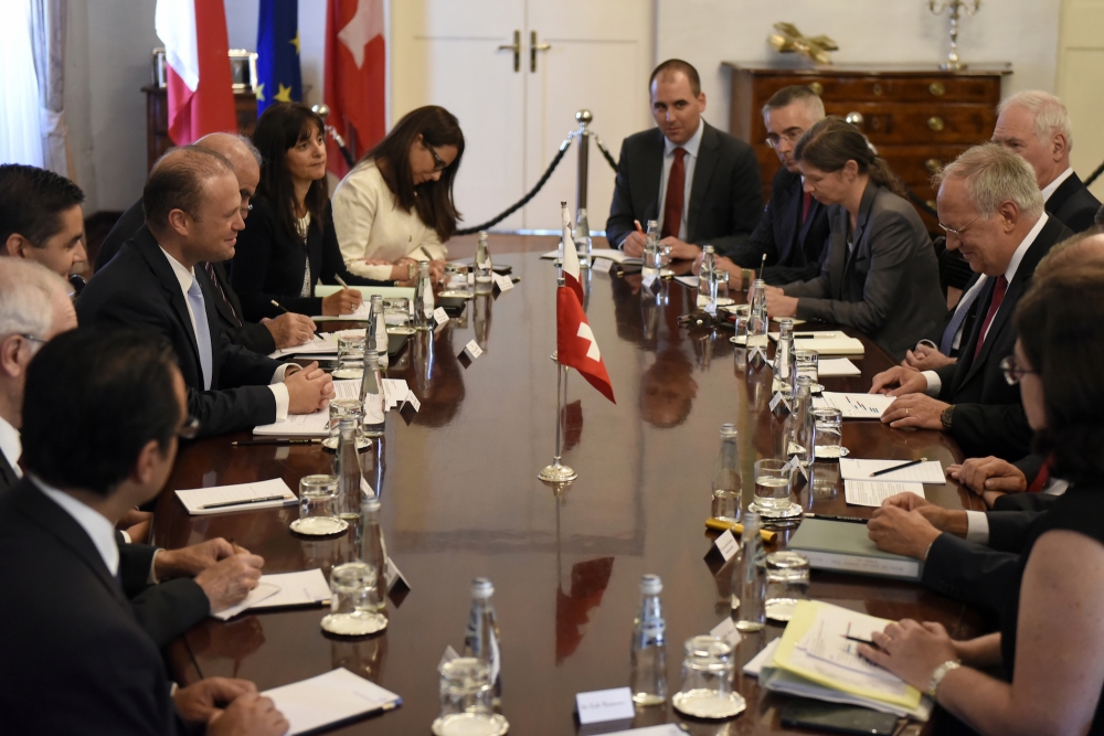 The Maltese delegation included Foreign Affairs Minister George Vella, parliamentary secretary Ian Borg and the permanent representative to the EU Marlene Bonnici (Photo: Chris Mangion/MediaToday)