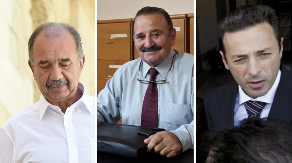 Carravan representatives Carmelo Galea and Dennis Montebello, and the Giuspatronato's new rector, Patrick Valentino