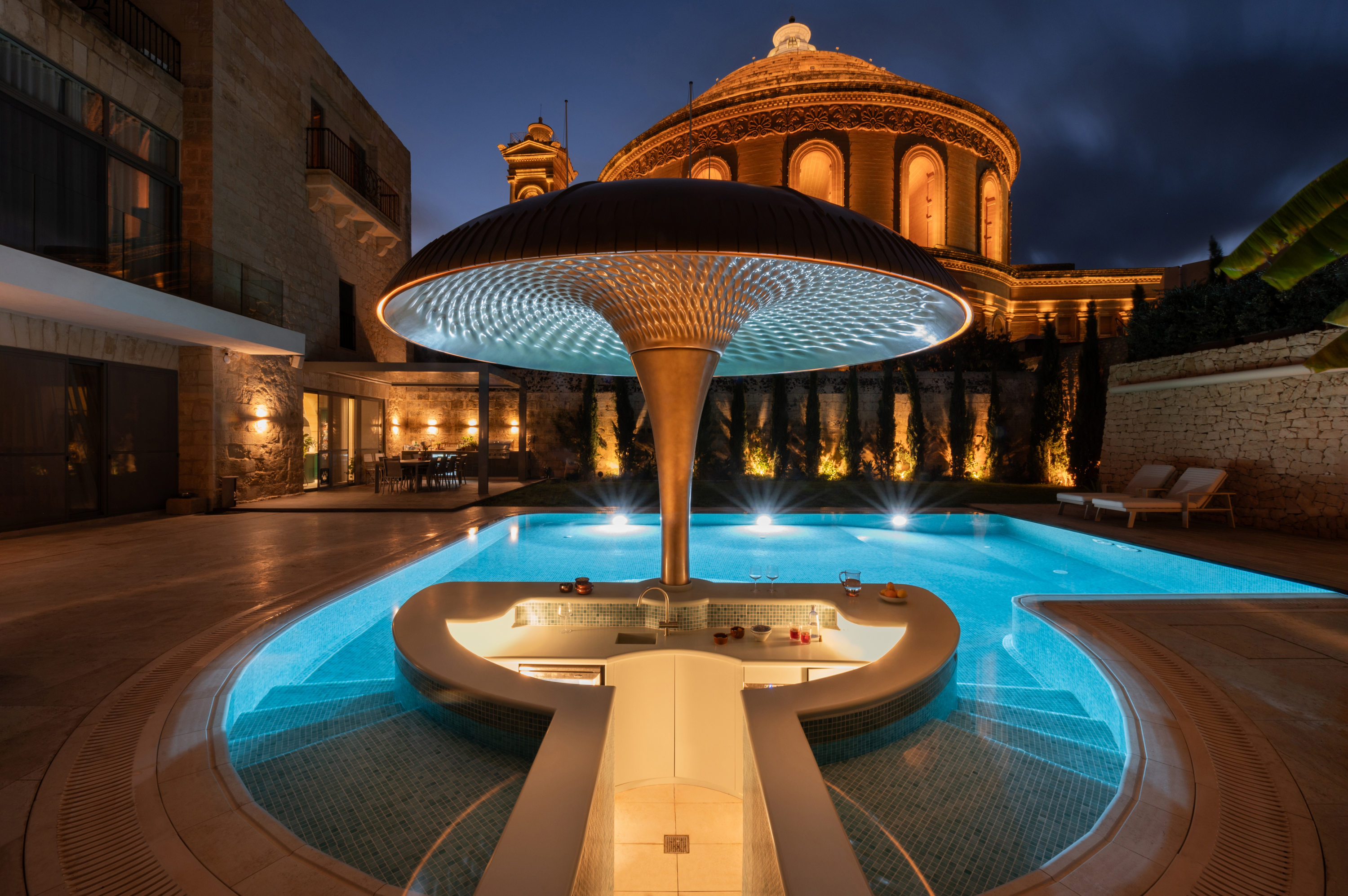 Pool Bloom by Mizzi Studio. Photography: Sean Mallia