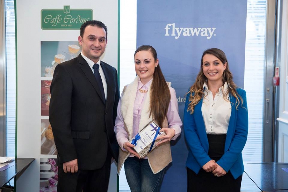 Caffe Cordina and Flyaway present dream honeymoon to winning couple
