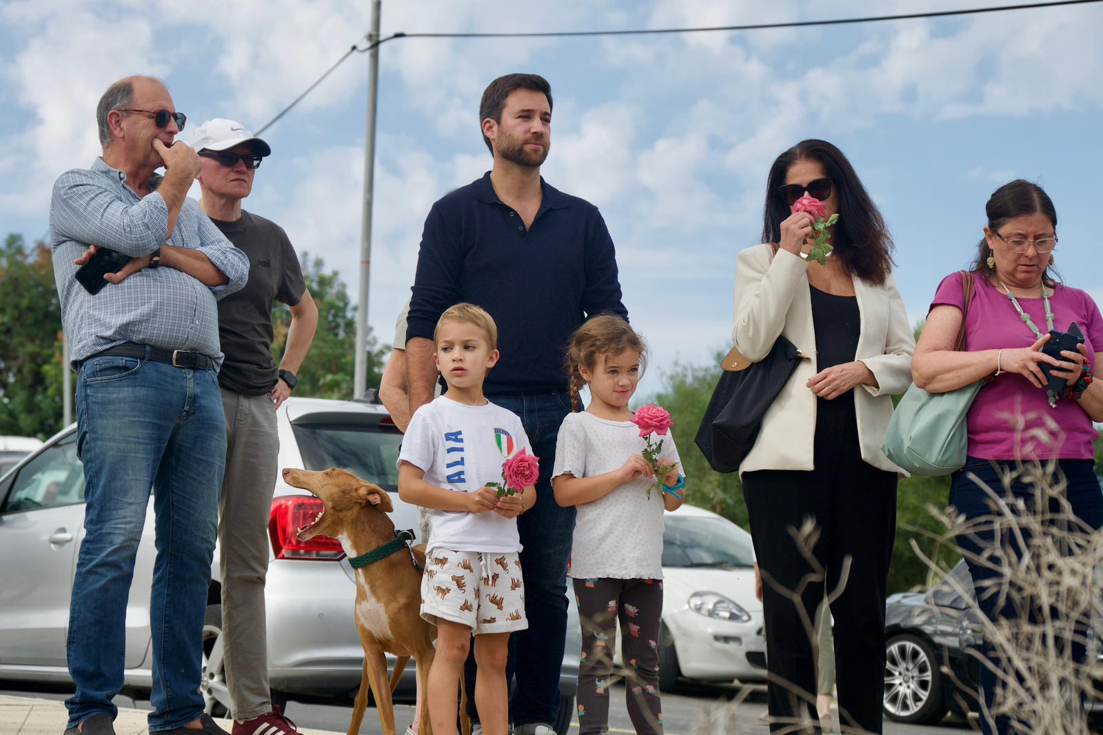 Daphne's relatives joined the gathering in Bidnija (Photo: Miguela Xuereb/Newsbook)