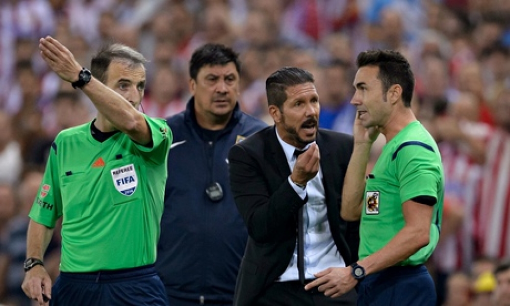 Atlético Madrid’s coach Diego Simeone banned for eight matches