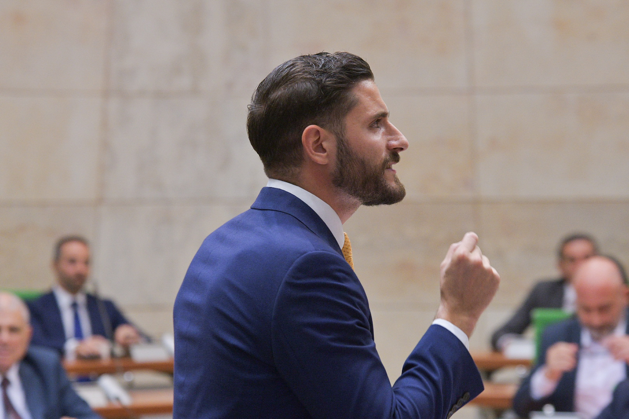 Opposition leader Alex Borg addresses parliament (Photo: James Bianchi/MaltaToday)