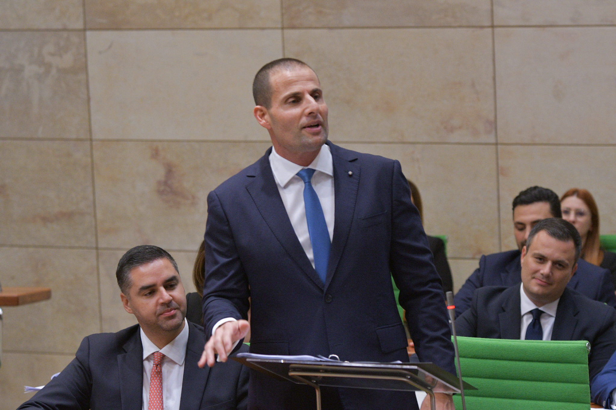Prime Minister Robert Abela delivering his Budget reply (Photo: James Bianchi/MaltaToday)