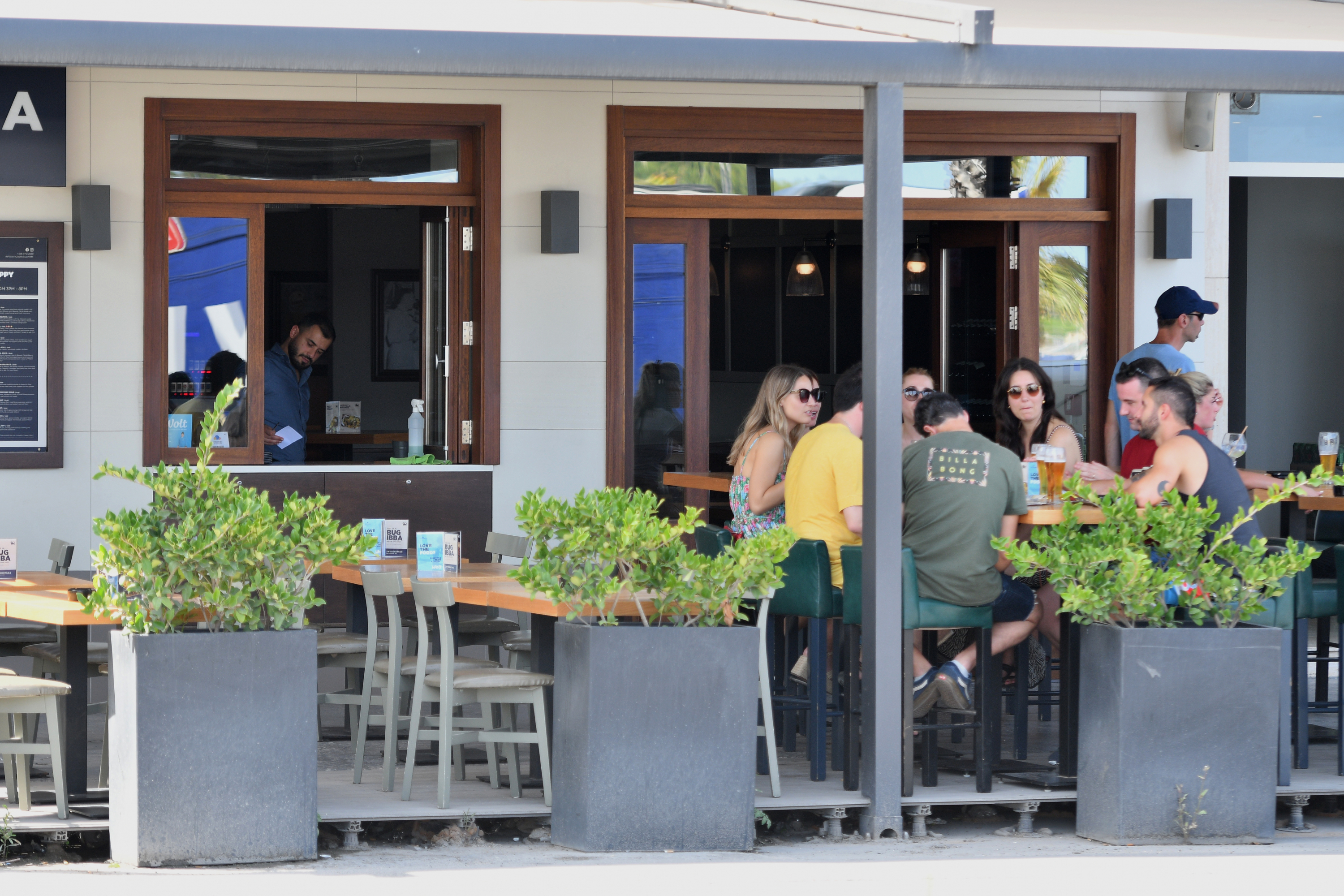 Sliema and Gżira have 68 public encroachments for tables and chairs