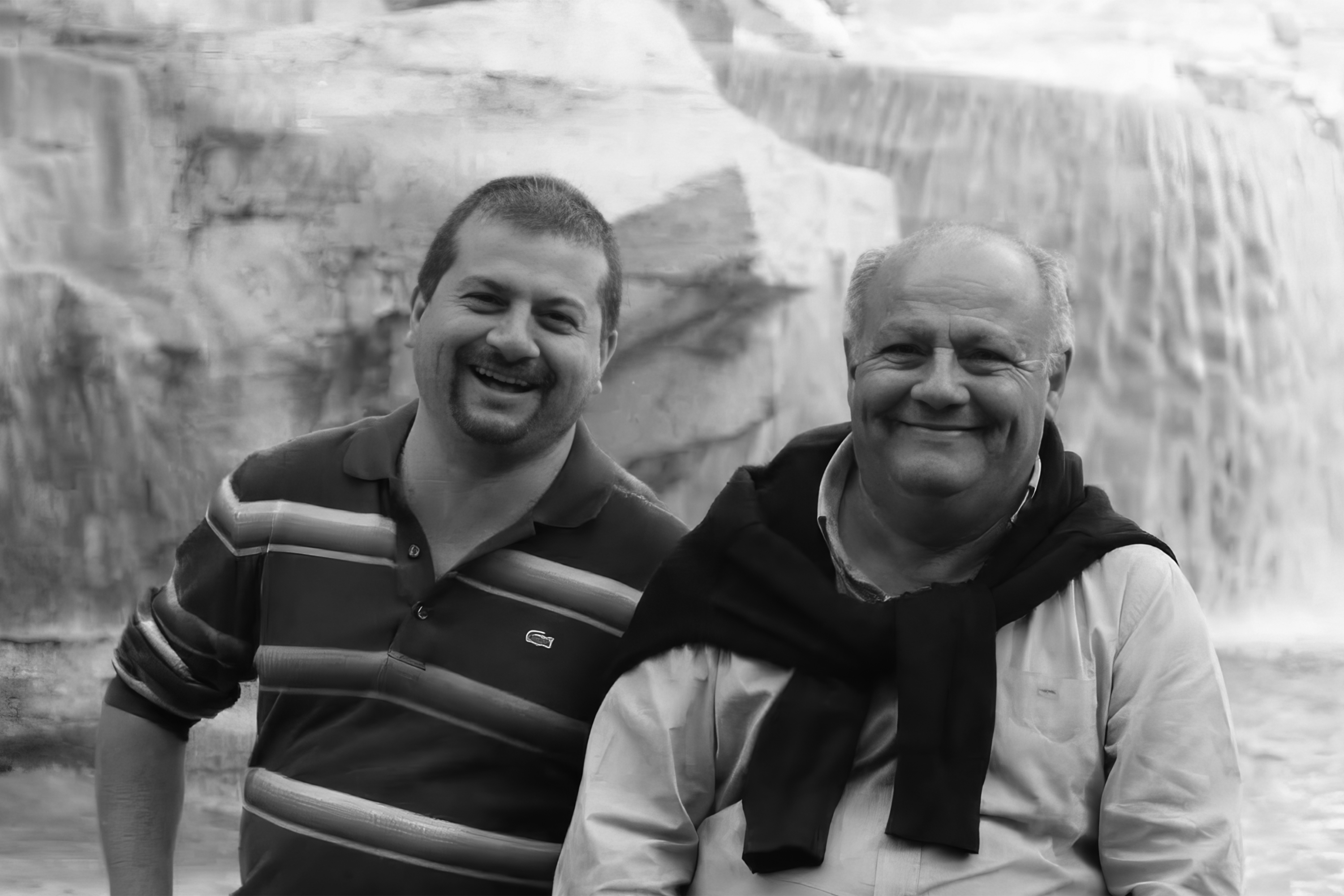 Architect Duncan Muscat with late father architect Anthony Muscat