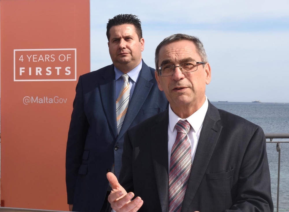 Ministers Joe Mizzi and Edward Zammit Lewis announced the €3.5 million works during a press conference in Bugibba
