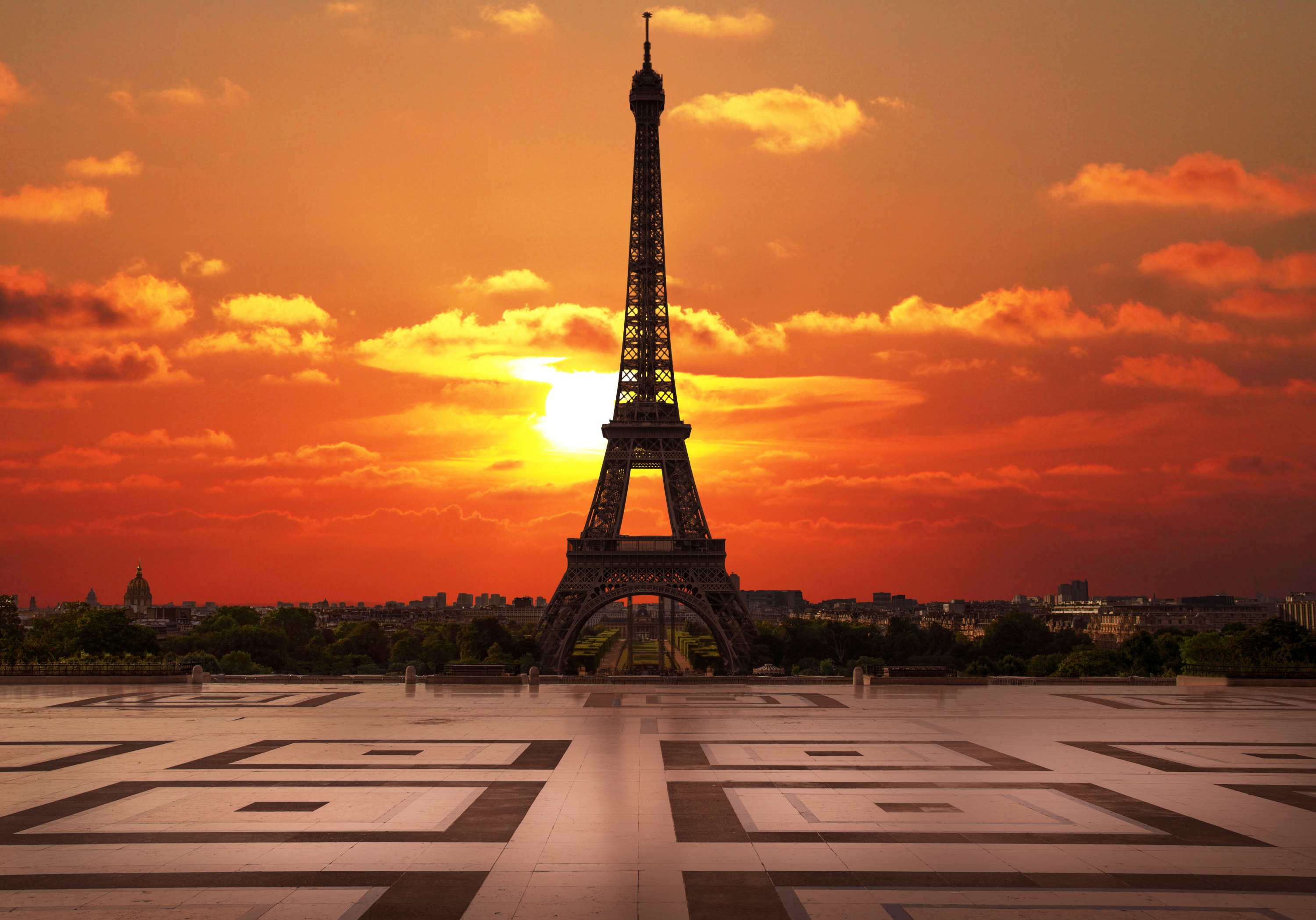 The Eiffel Tower also had to be closed early this week due to high temperatures (file photo)