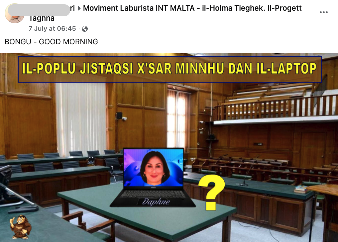 Even as jurors in the ongoing Yorgen Fenech trial heard about Keith Schembri's 'lost' mobile, some Labour supporters focussed on Daphne's laptop