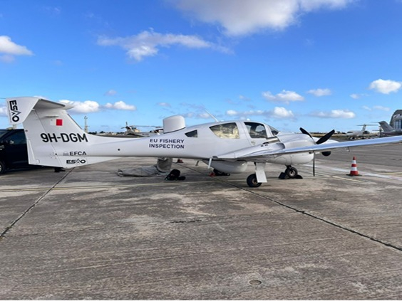 The aircraft that will provide surveillance in the fight against illegal fishing