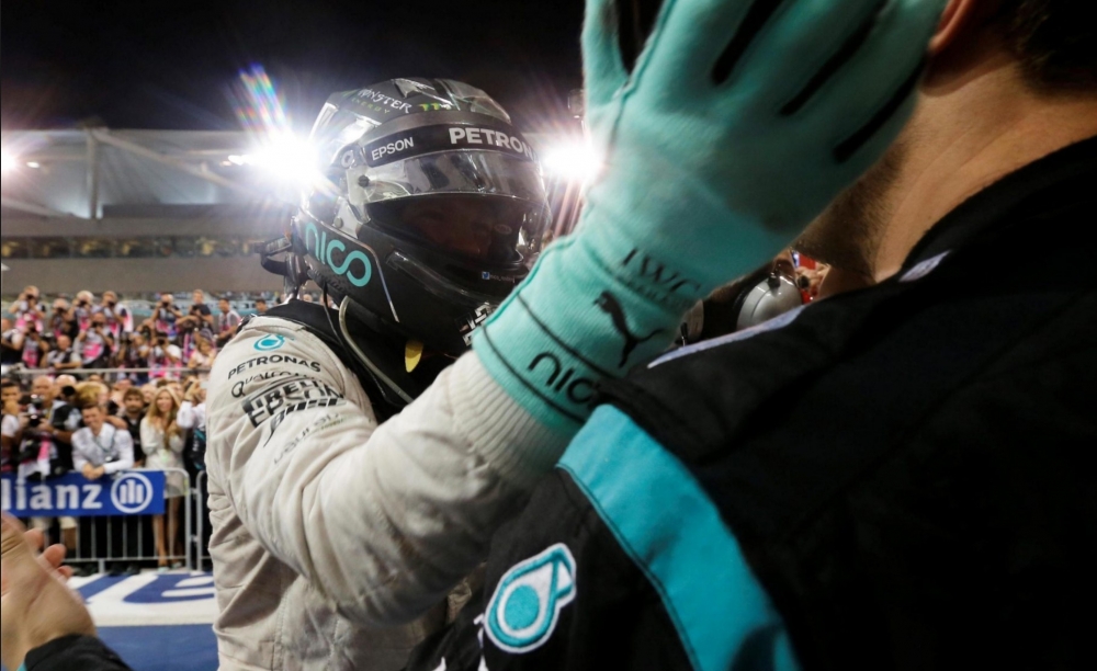 Rosberg crowned champion as Hamilton wins Abu Dhabi thriller