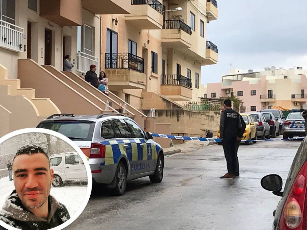 Police forensic team on site in Marsaskala