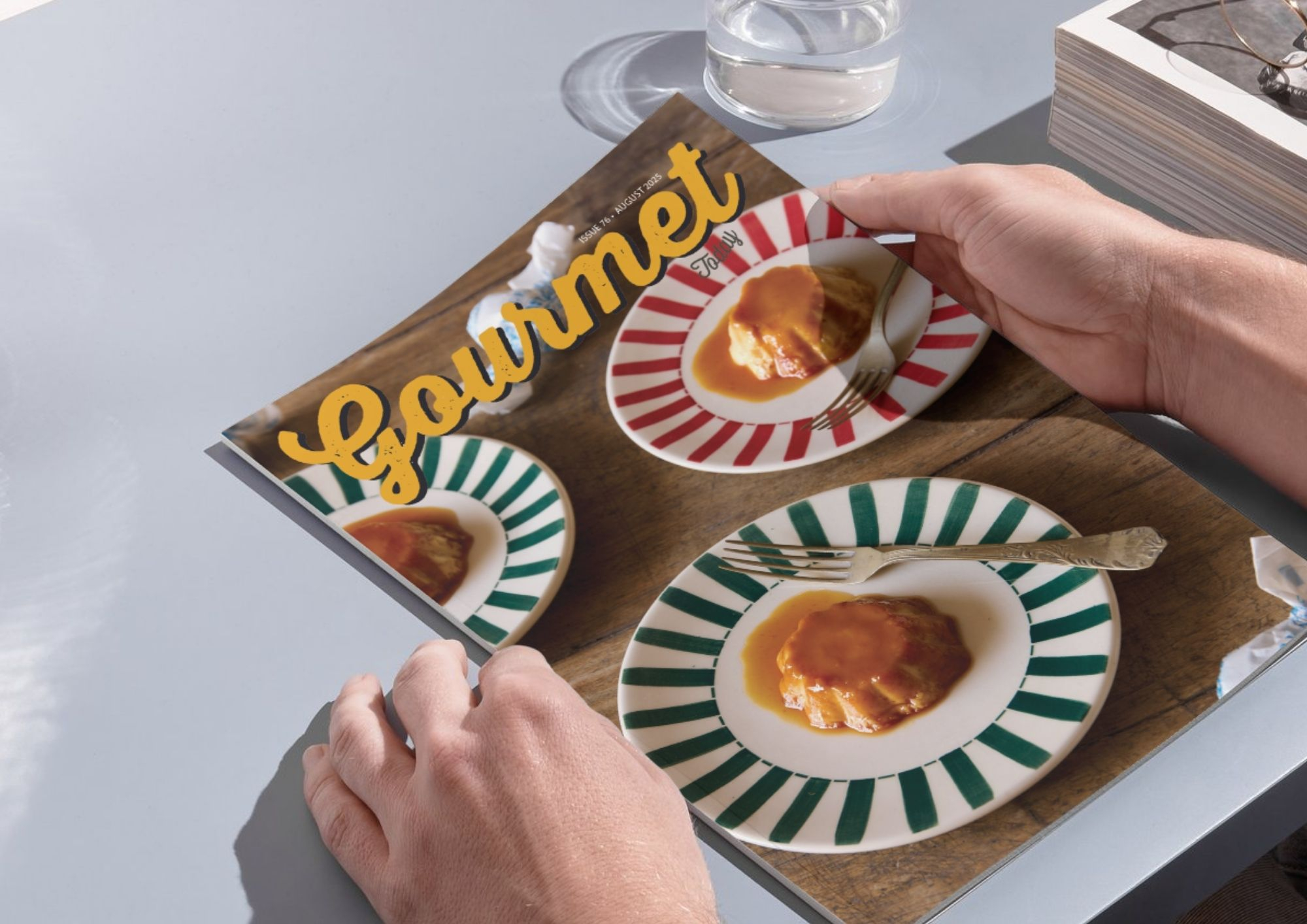 On the cover: Crème caramel by Villa Bologna Restaurant