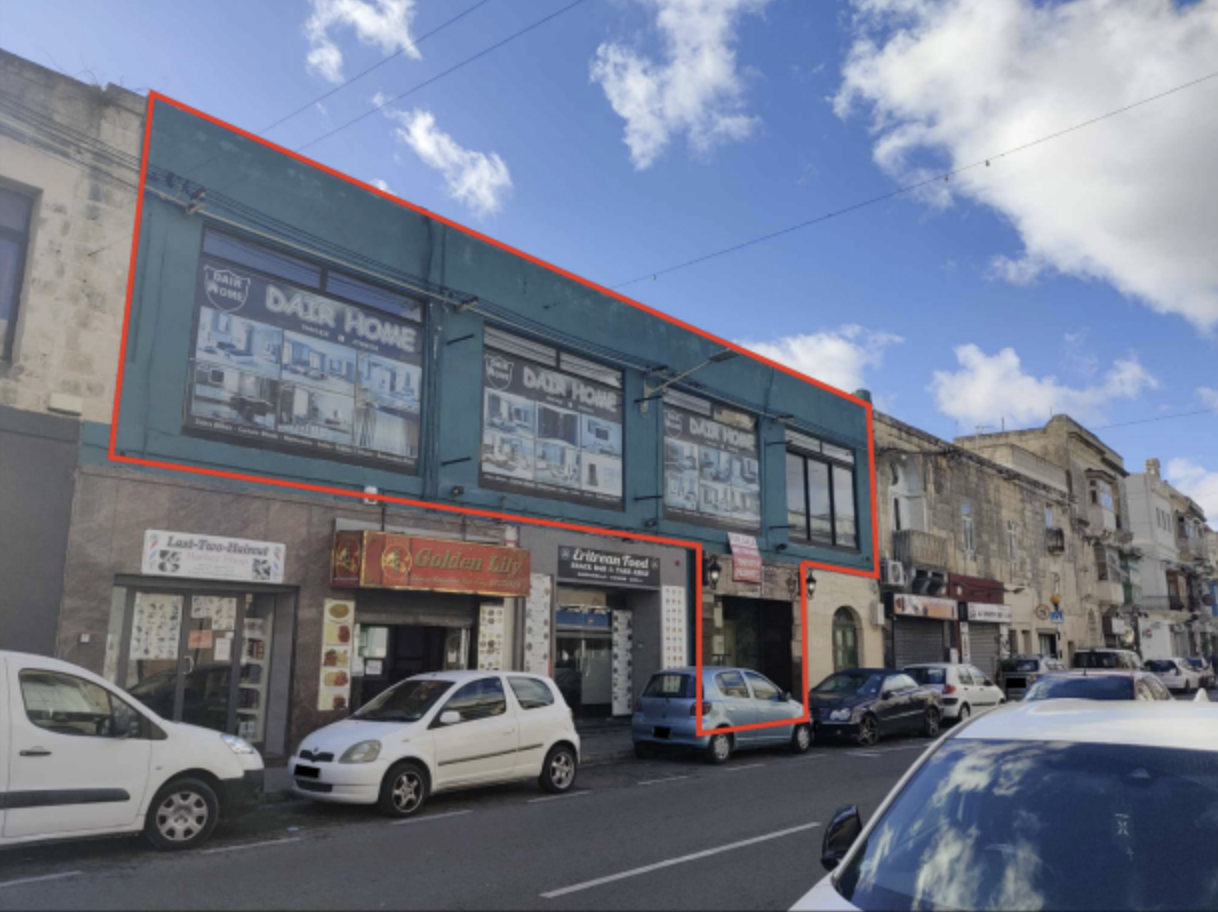 The proposed hotel will replace a furniture showroom along Hamrun's main road