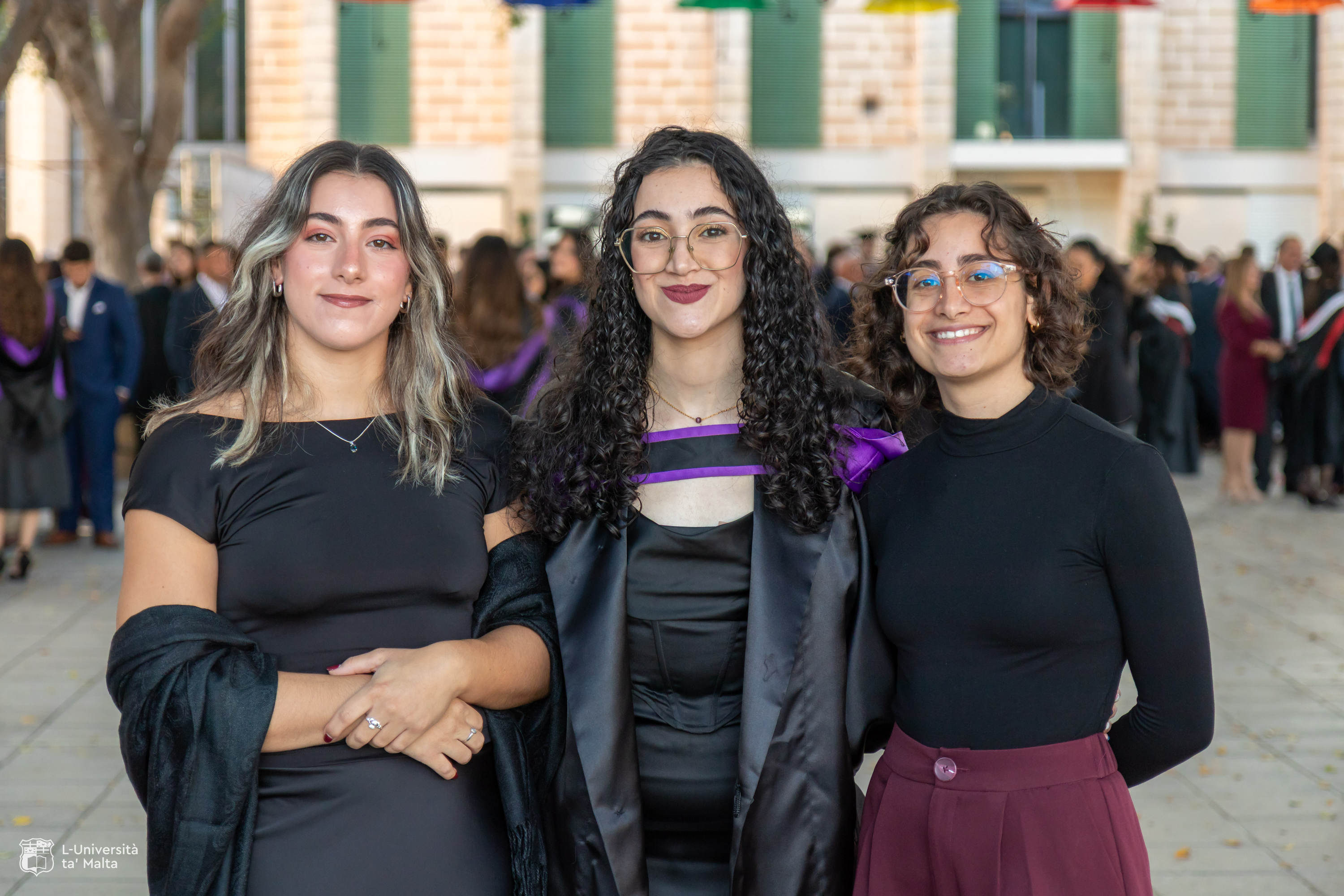  Triplets Kristina, Francesca, and Martina Catania have graduated in three seperate fields (Photo: UM)