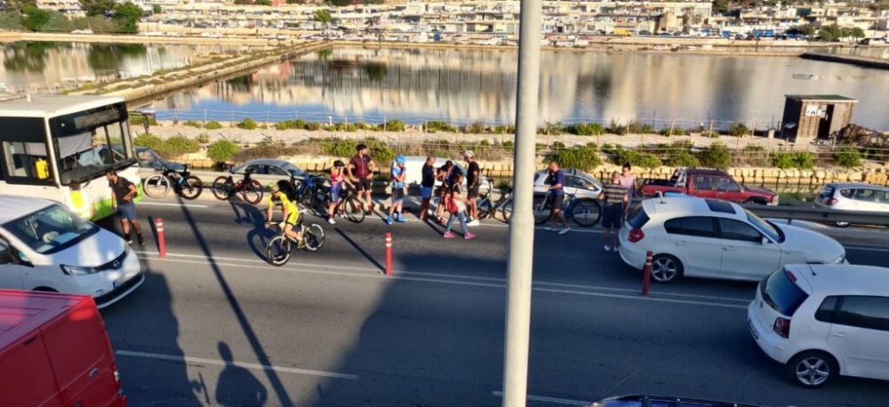 Cyclist in hospital after being hit by car on Naxxar's Coast Road
