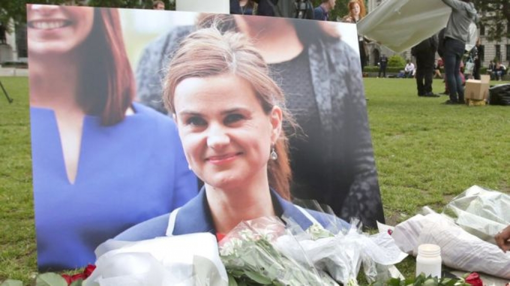 Man accused with Jo Cox’s murder had Third Reich eagle at his home, court hears