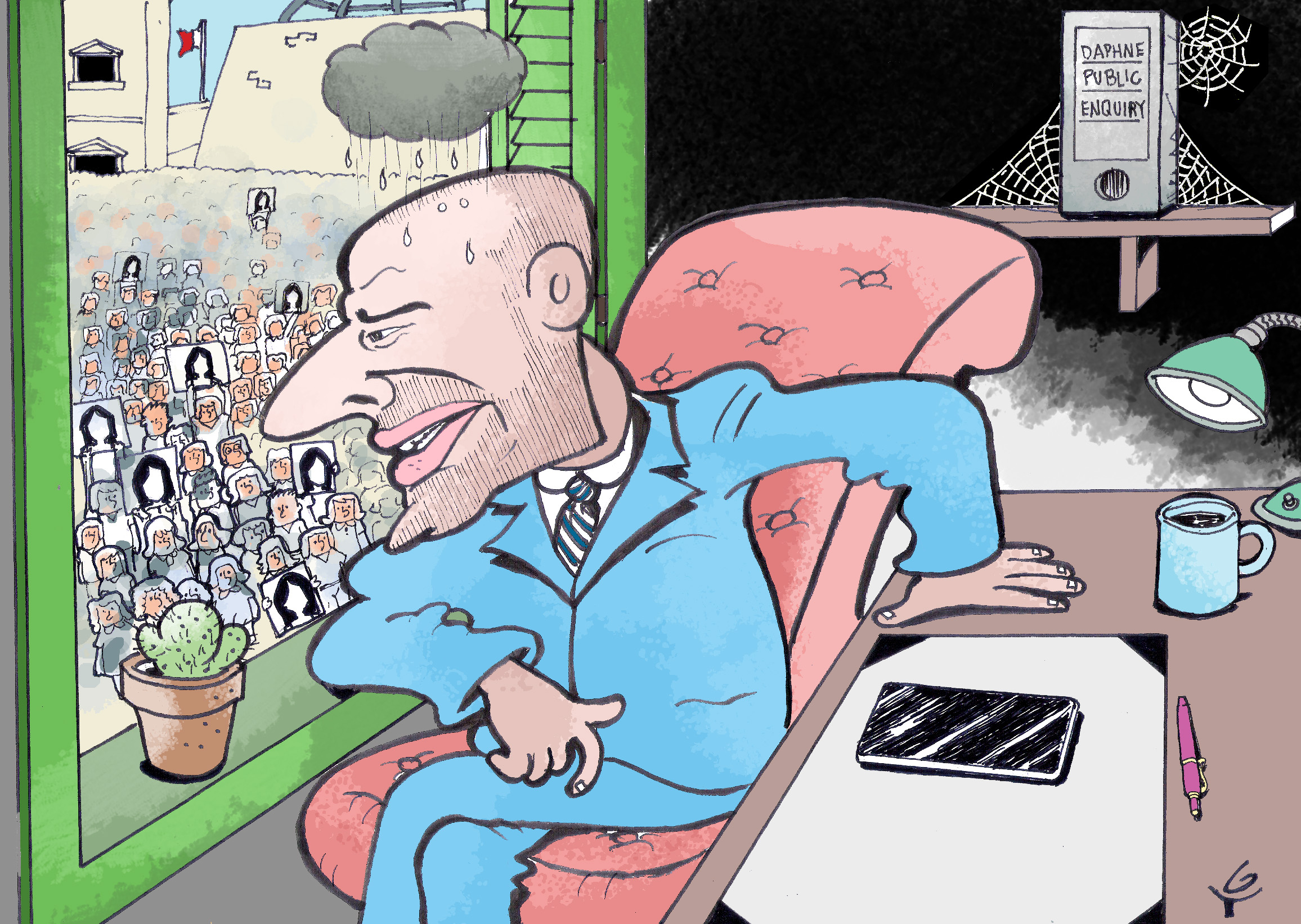 Cartoon by Mikiel Galea