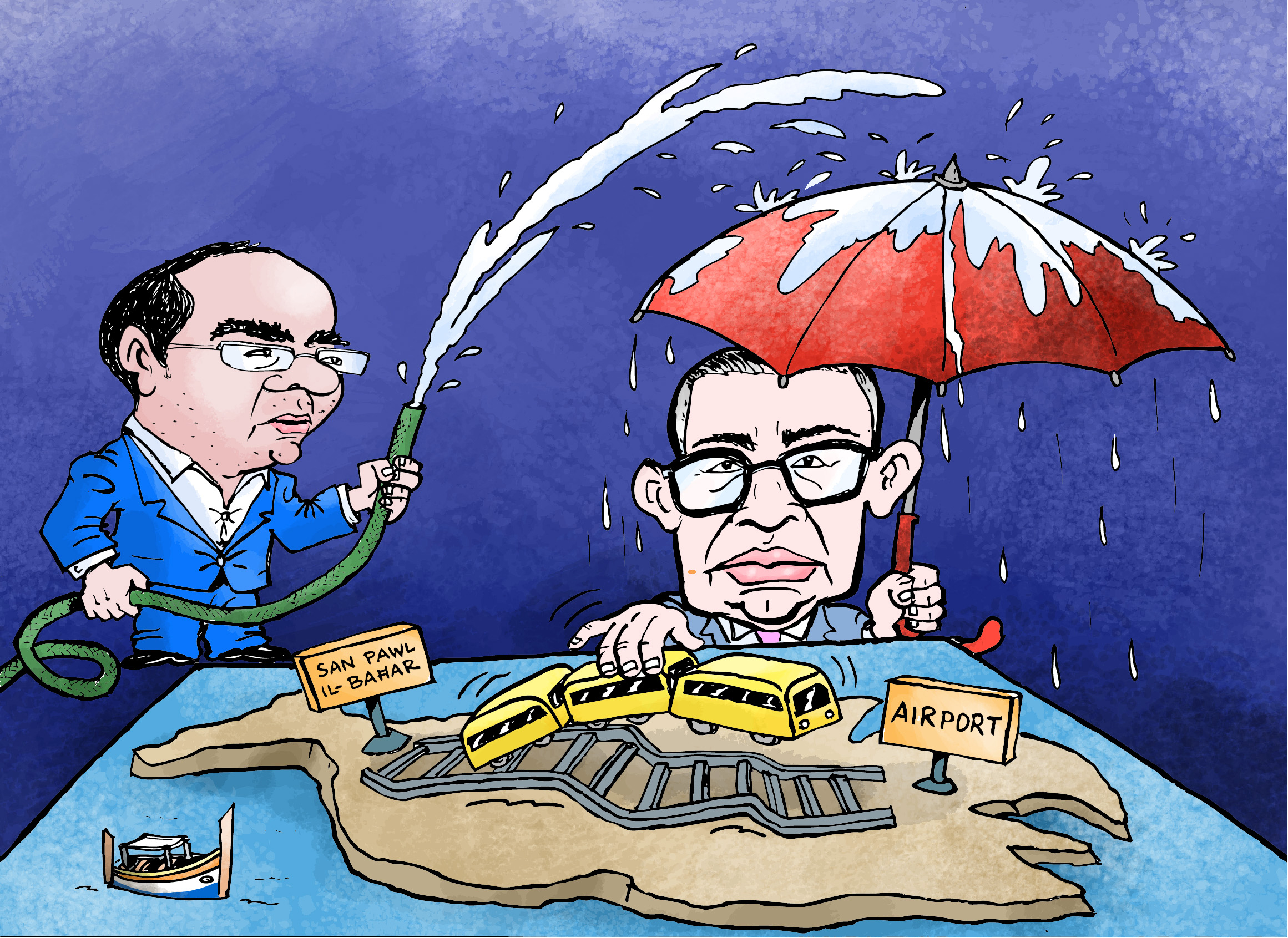Cartoon by Mikiel Galea