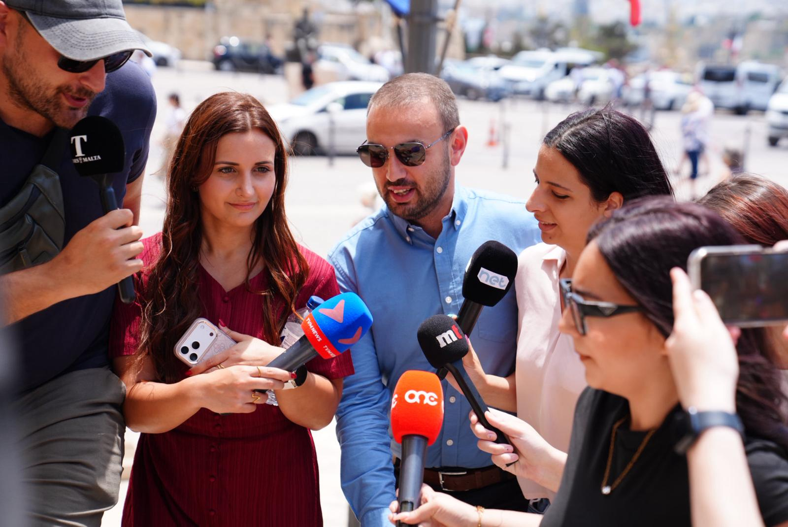 Keith Azzopardi Tanti just before meeting the prime minister (Photo: Daniel Tihn/MaltaToday)