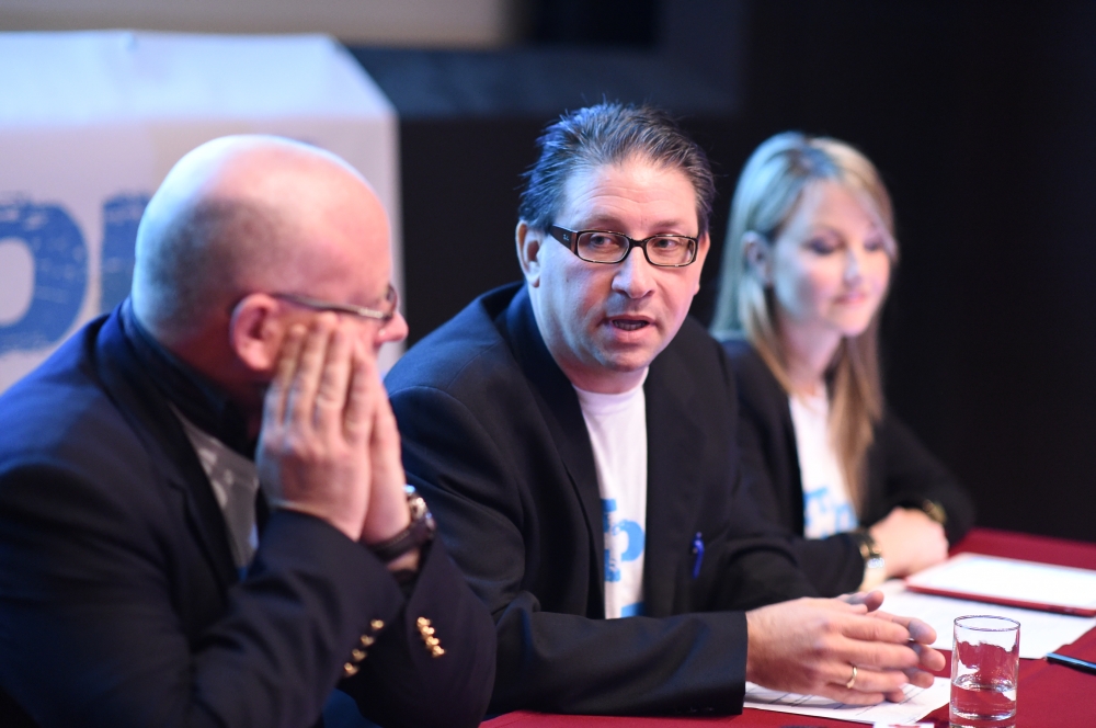 Former Birdlife Malta President Joseph Mangion (centre). Photo by Ray Attard