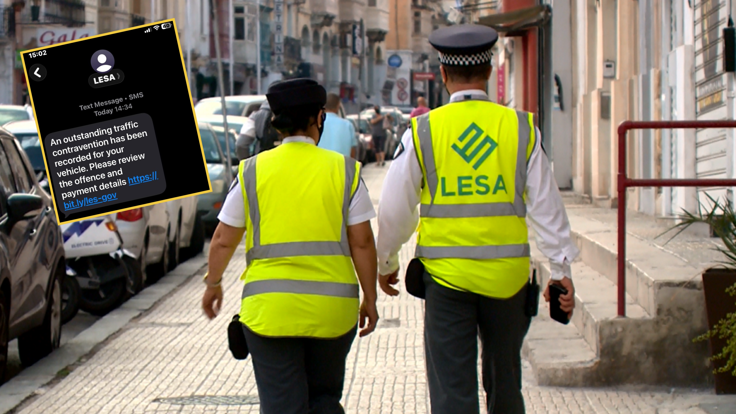LESA warned people are receiving messages urging them to access a fraudulent site 