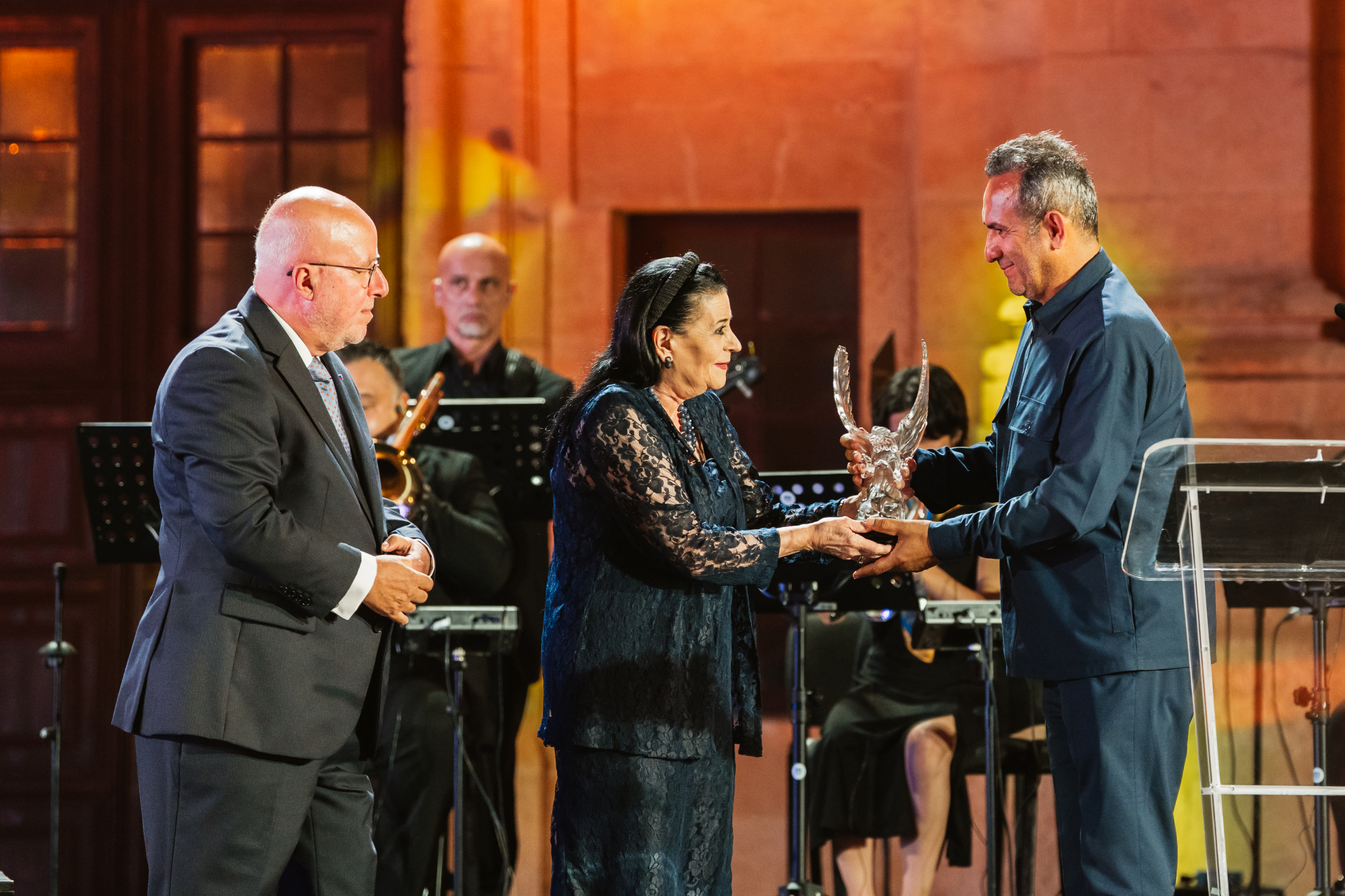 Mario Cutajar and President of Malta Myriam Spiteri Debono with Halil Altindere